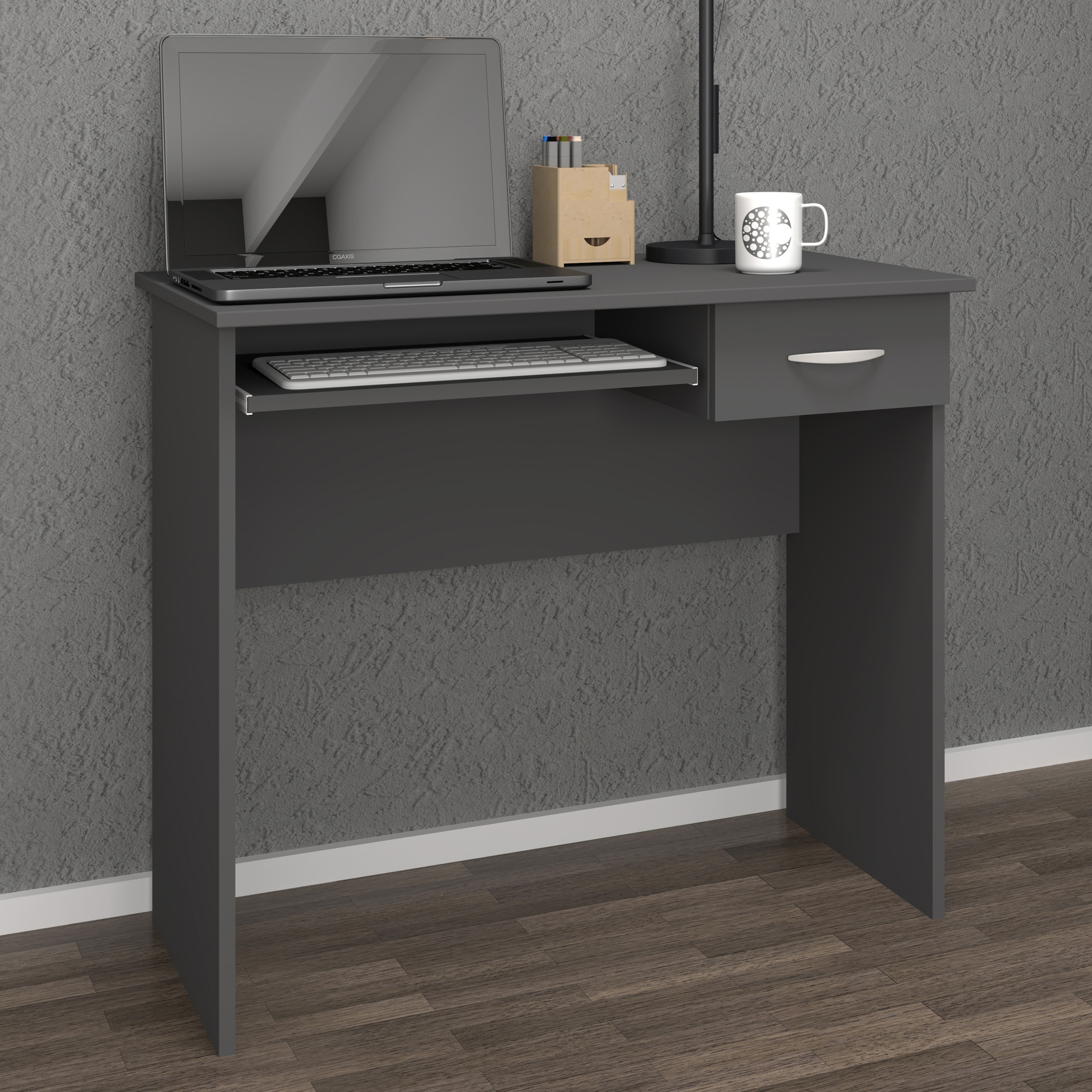 VCM Schreibtisch »VCM Holz Schreibtisch Computertisch Tastaturauszug Schublade Bürotisch Arusa«, (Arusa)
