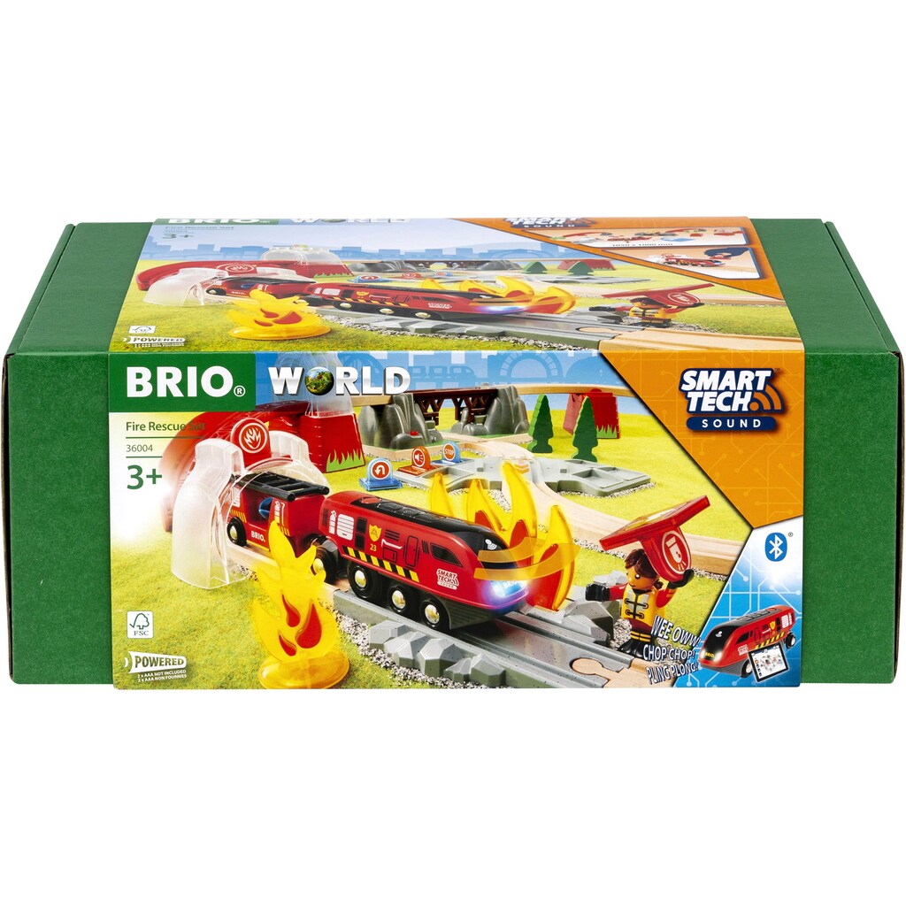 BRIO® Spielzeug-Feuerwehr »BRIO® WORLD, Feuerwehreinsatz-Rettungs-Set«, (Set)