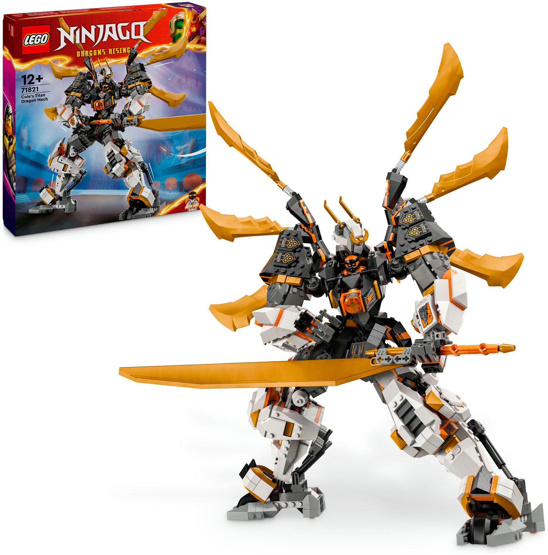 LEGO® Konstruktionsspielsteine »Coles Titandrachen-Mech (71821), LEGO Ninjago«, (1055 St.), Made in Europe