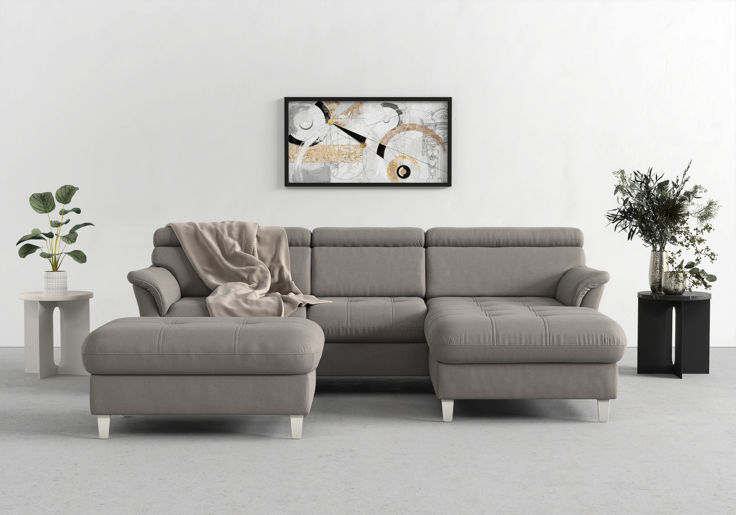 sit&more Ecksofa "Marano L-Form" inklusive Kopfteilverstellung, optional Schlaffunktion & Bettkasten