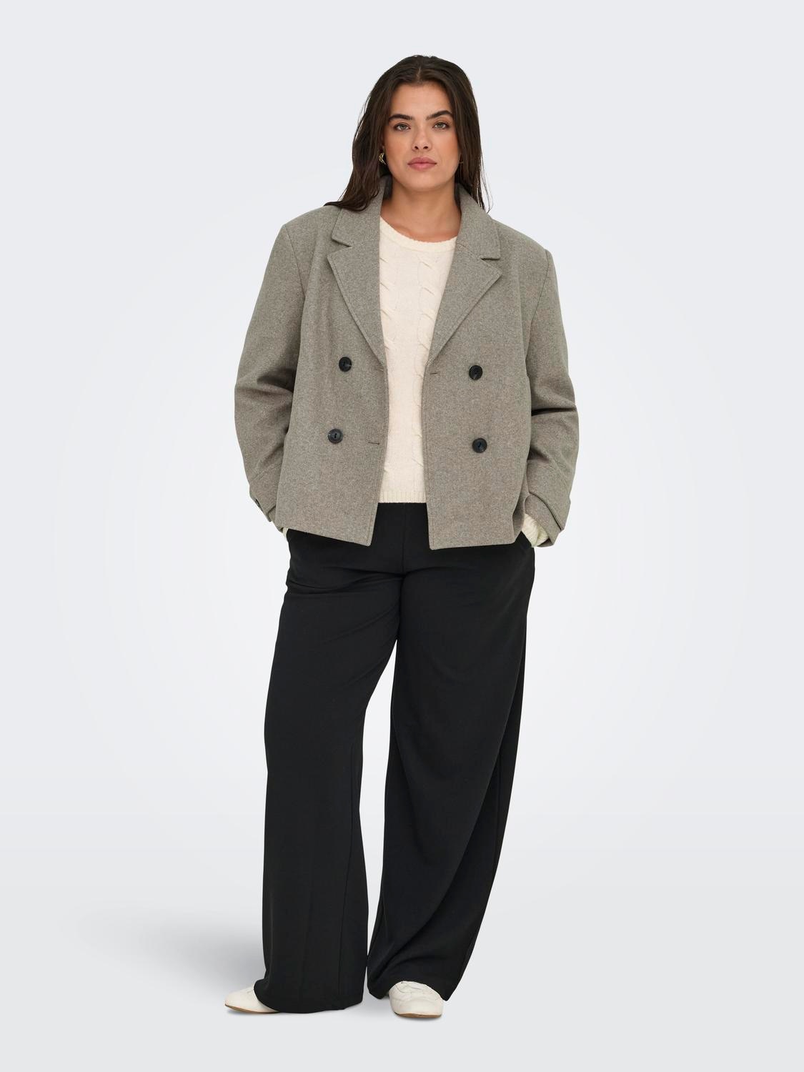 ONLY CARMAKOMA Kurzjacke »CARFREJA LIFE SHORT DB JACKET OTW NOOS«