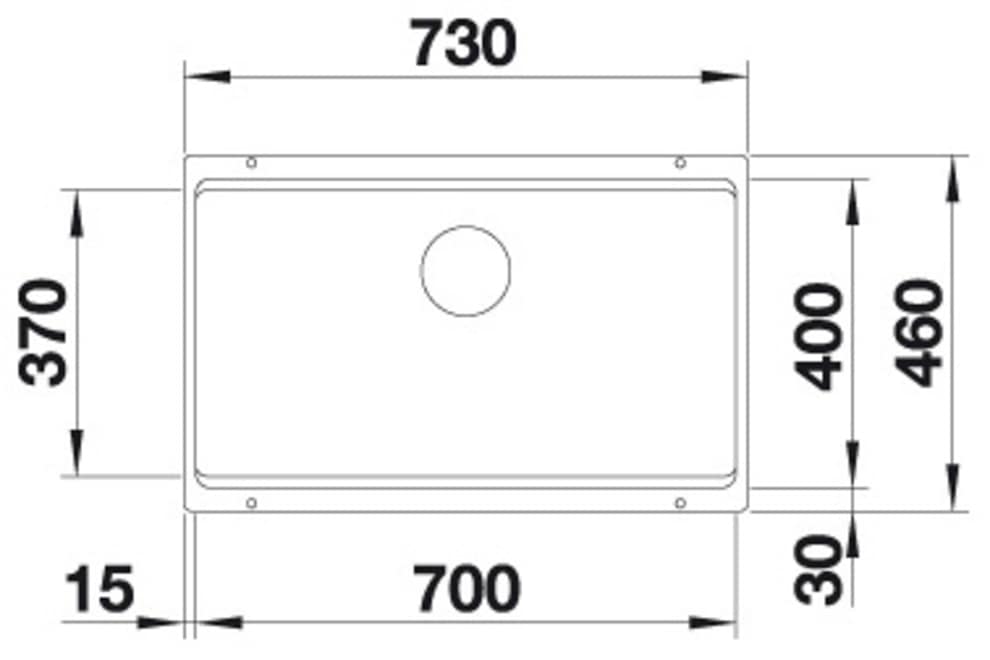 Blanco Granitspüle »ETAGON 700-U«, zum wechselseitigen Einbau geeignet, inklusive 2 ETAGON-Schienen