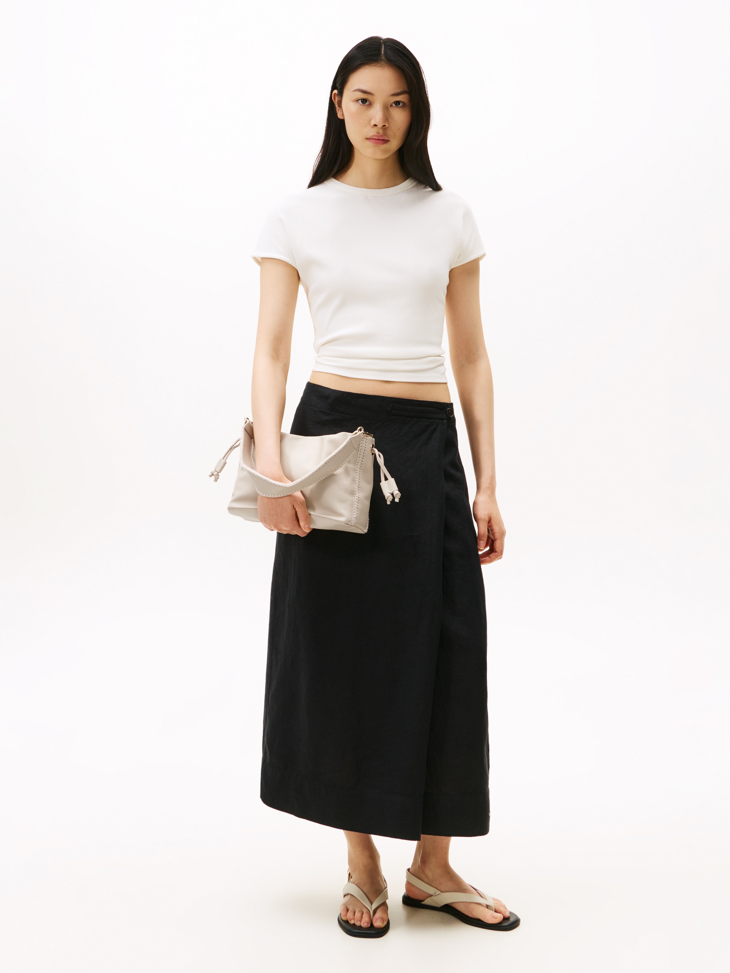 Tommy Hilfiger Schultertasche »TH SOFT SUMMER MINI BUCKET«, Damen Umhängetasche, Minibag, Clutch mit abnehmbarem Umhängeriemen
