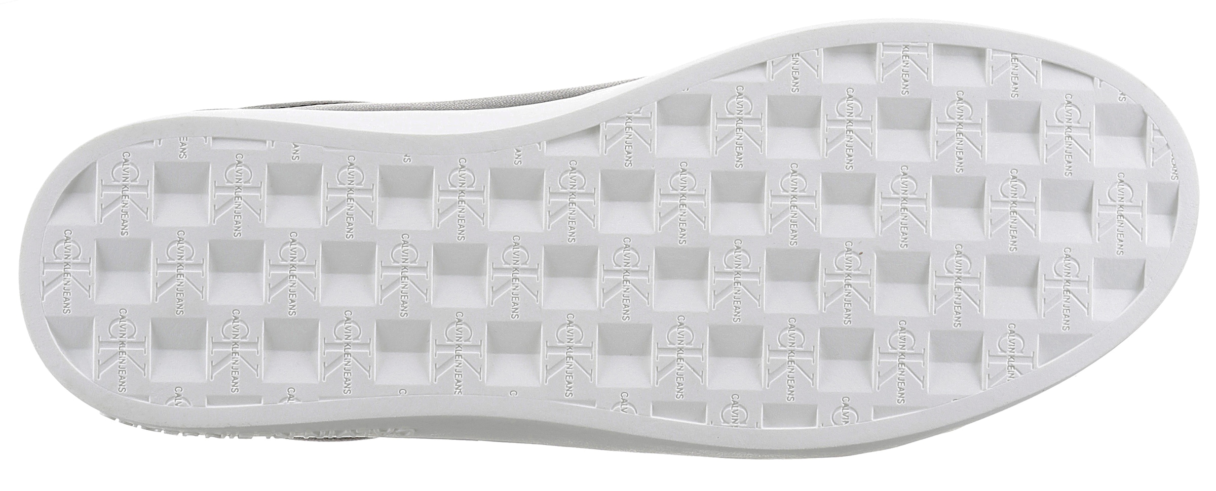 Calvin Klein Jeans Sneaker »CLASSIC CUPSOLE LACEUP LOW LTH«, mit kontrastfarbigen Logodruck, Freizeitschuh, Halbschuh, Schnürschuh
