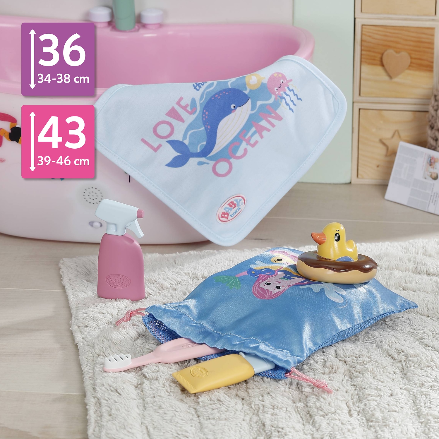 Baby Born Puppen Accessoires-Set »Badespaß Set« passend für Click & Play BABY born Puppen
