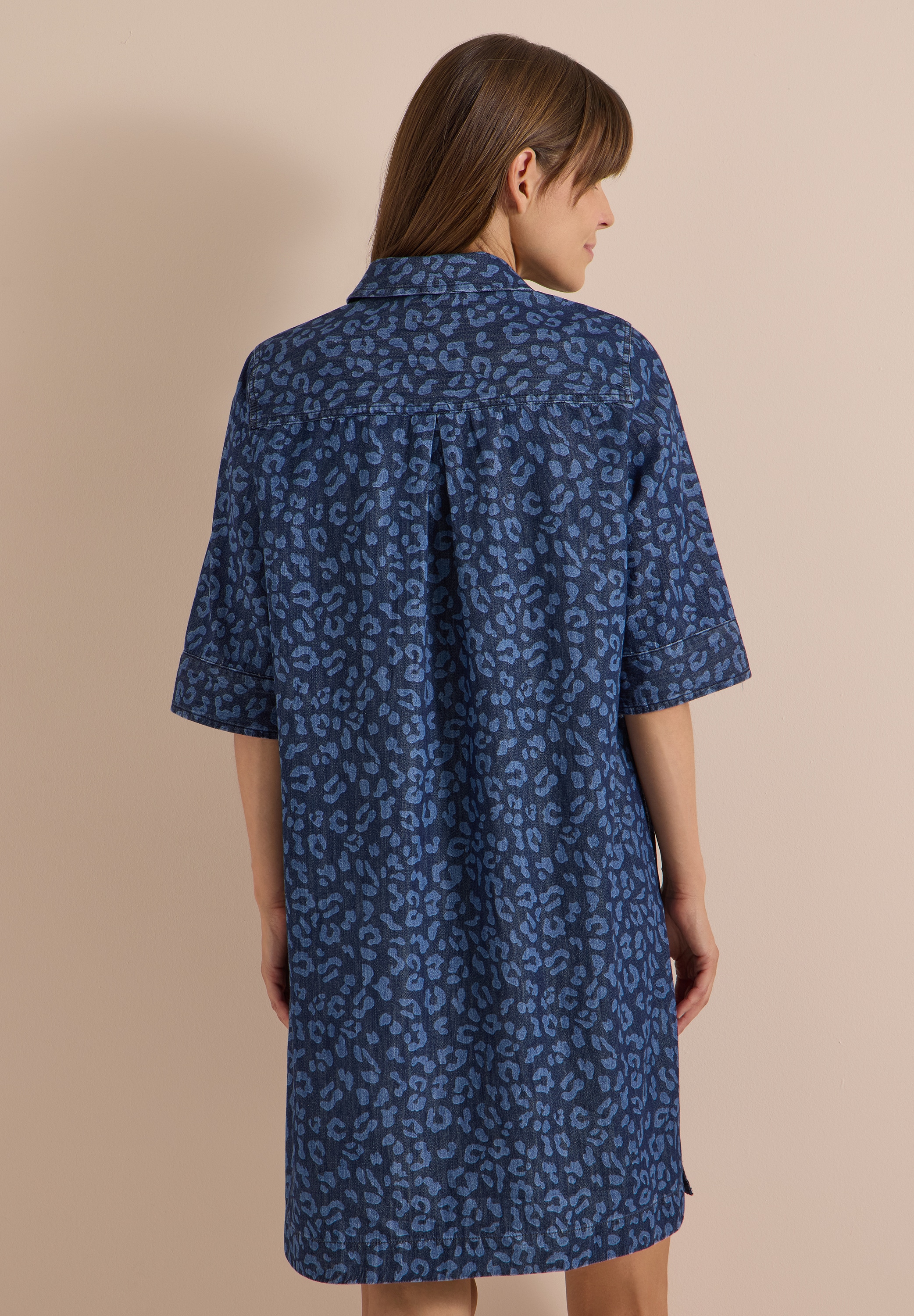 Cecil Shirtkleid Ohne Taschen mit Leo-Muster