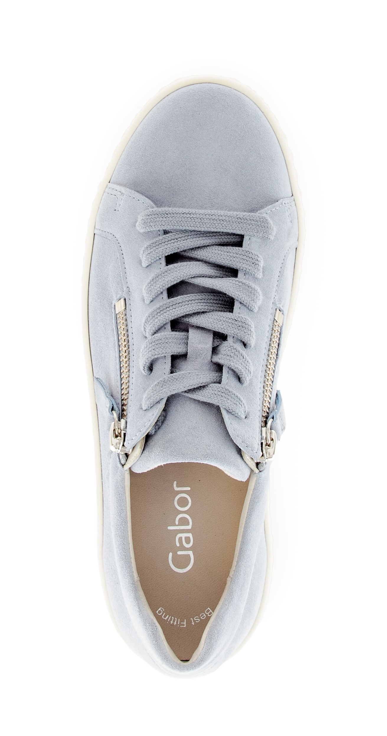 Gabor Plateausneaker  , Freizeitschuh, Halbschuh, Schnürer mit zwei Reißverschlüssen