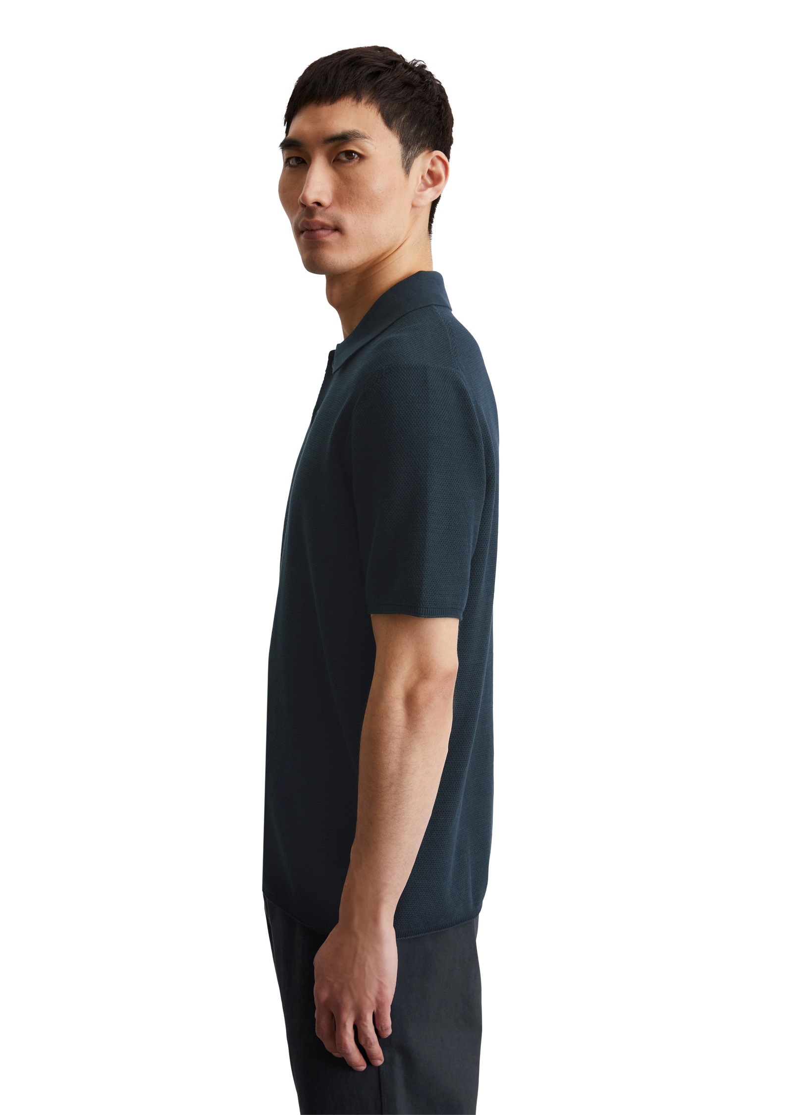 Marc O'Polo Kurzarmpullover »aus reiner Bio-Baumwolle«
