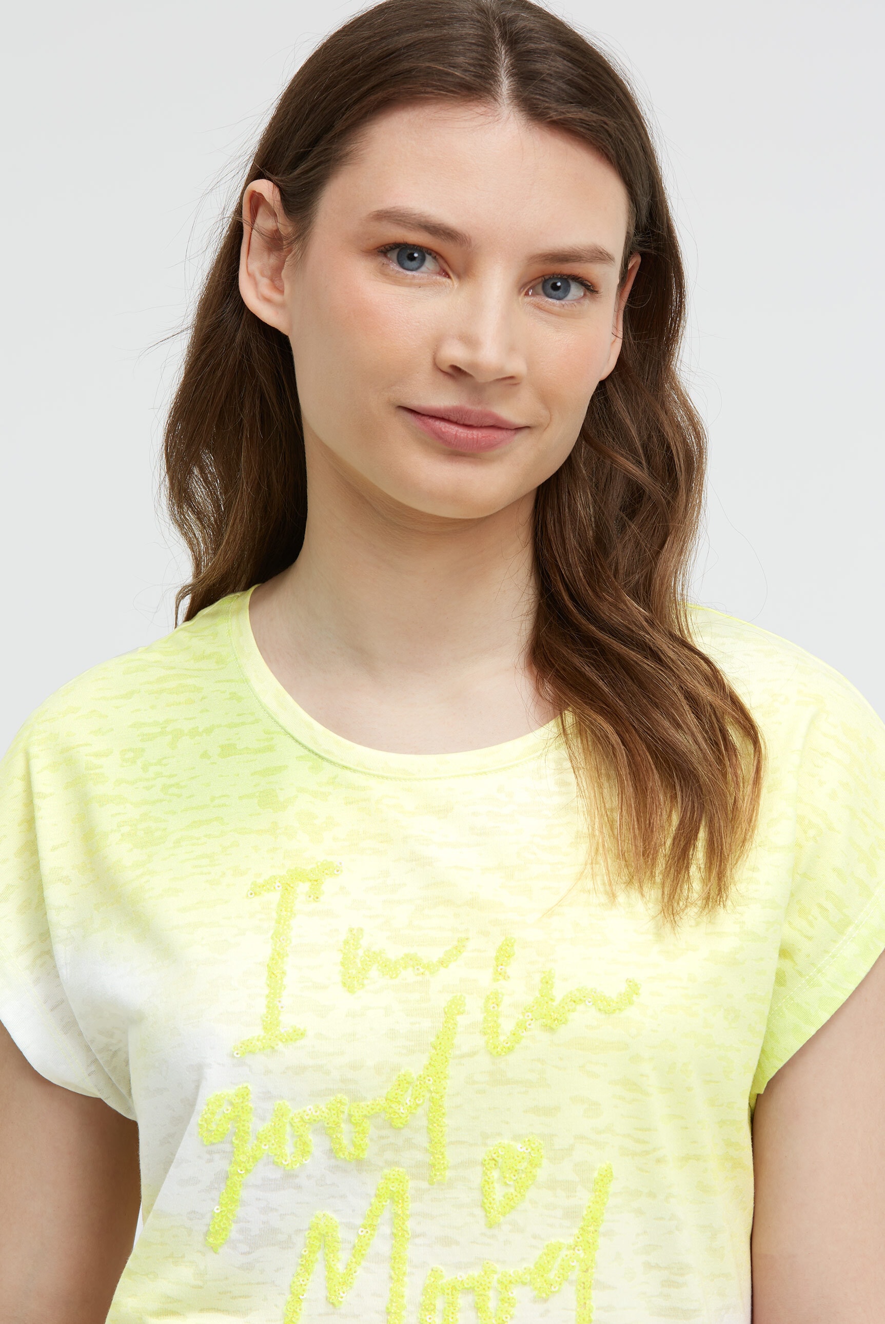 SOCCX Rundhalsshirt mit Farbverlauf