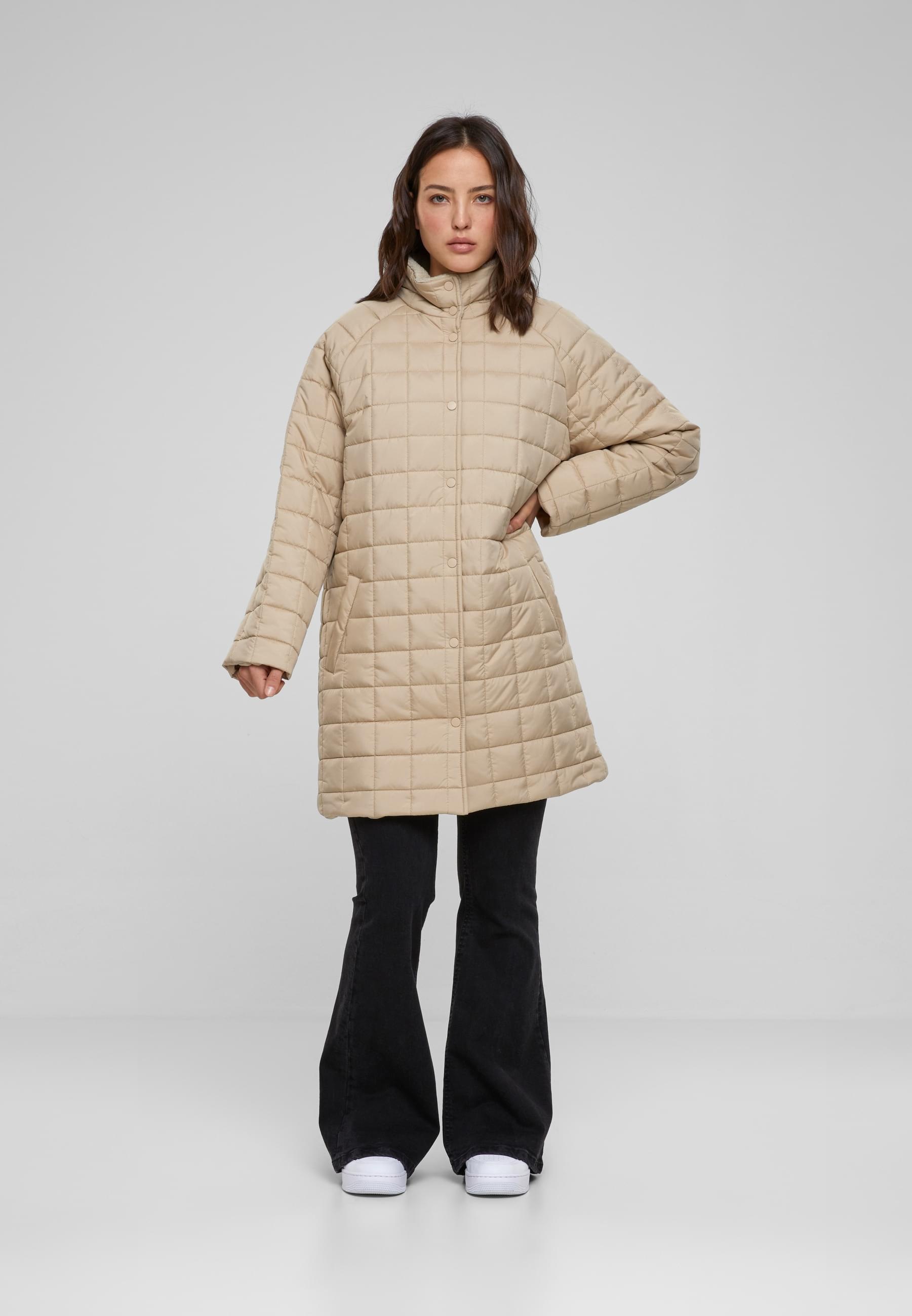URBAN CLASSICS Winterjacke »Urban Classics Damen Ladies Quilted Coat«, (1 St.), ohne Kapuze