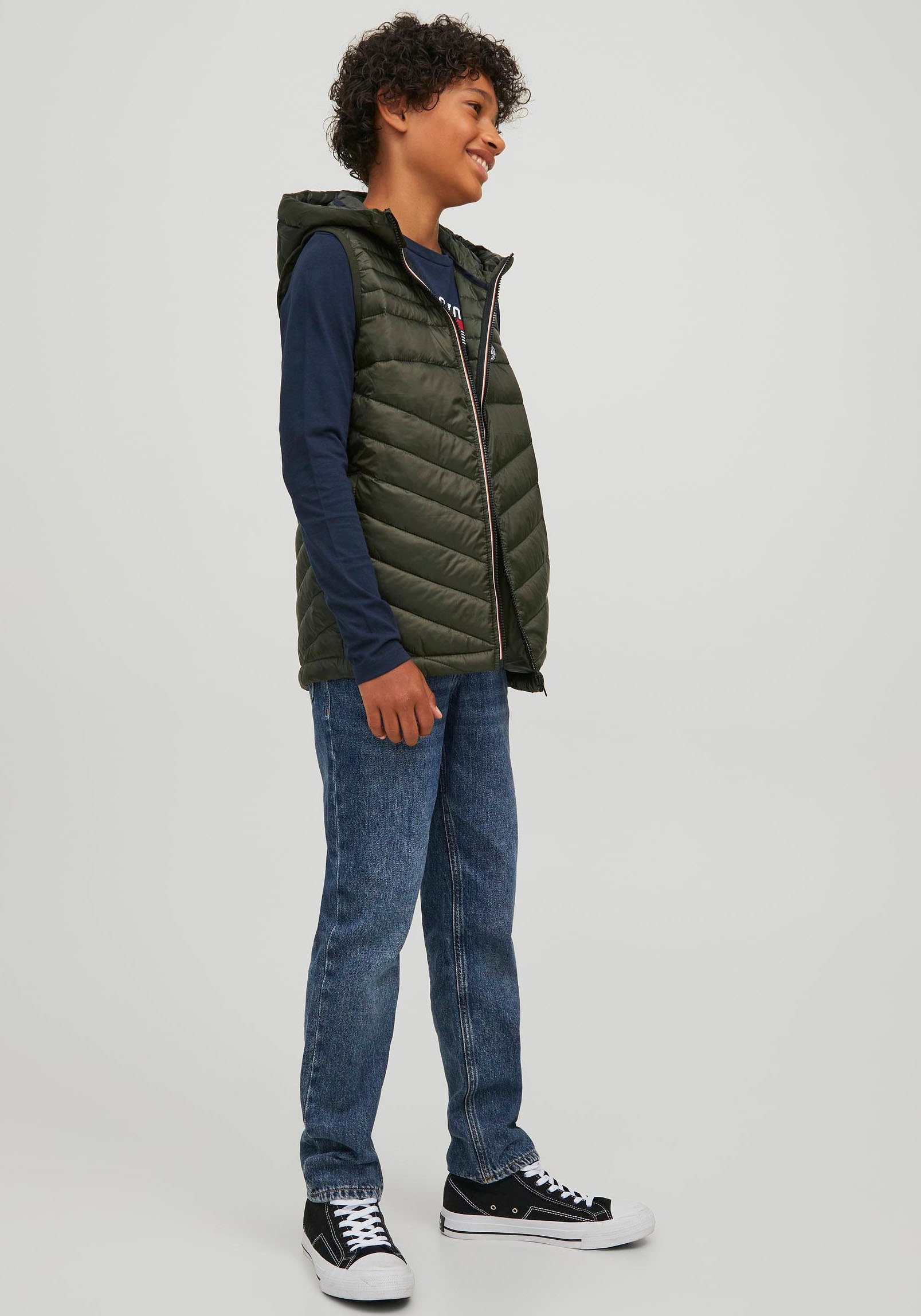 Jack & Jones Junior Steppweste »JJEHERO BODYWARMER HOOD NOOS JNR«