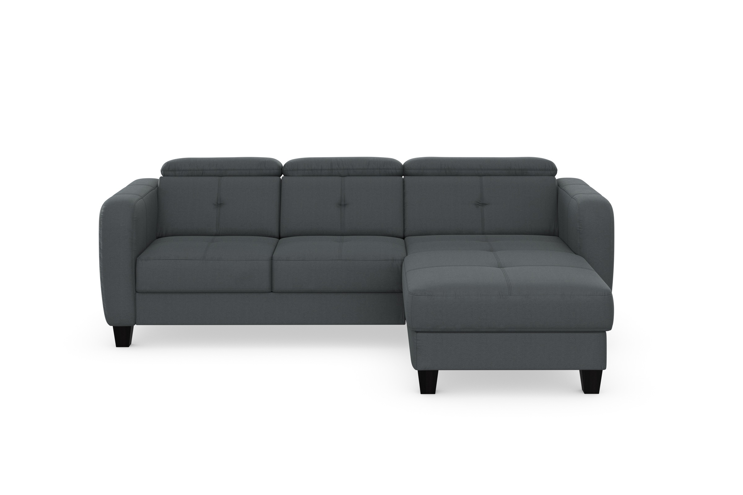 sit&more Ecksofa »Belluci L-Form«, inklusive Federkern, wahlweise mit Bettfunktion und Bettkasten