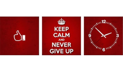 Conni Oberkircher´s Bild »Never give up - Keep Calm III«, Sprüche & Texte, (Set, (Set... kaufen