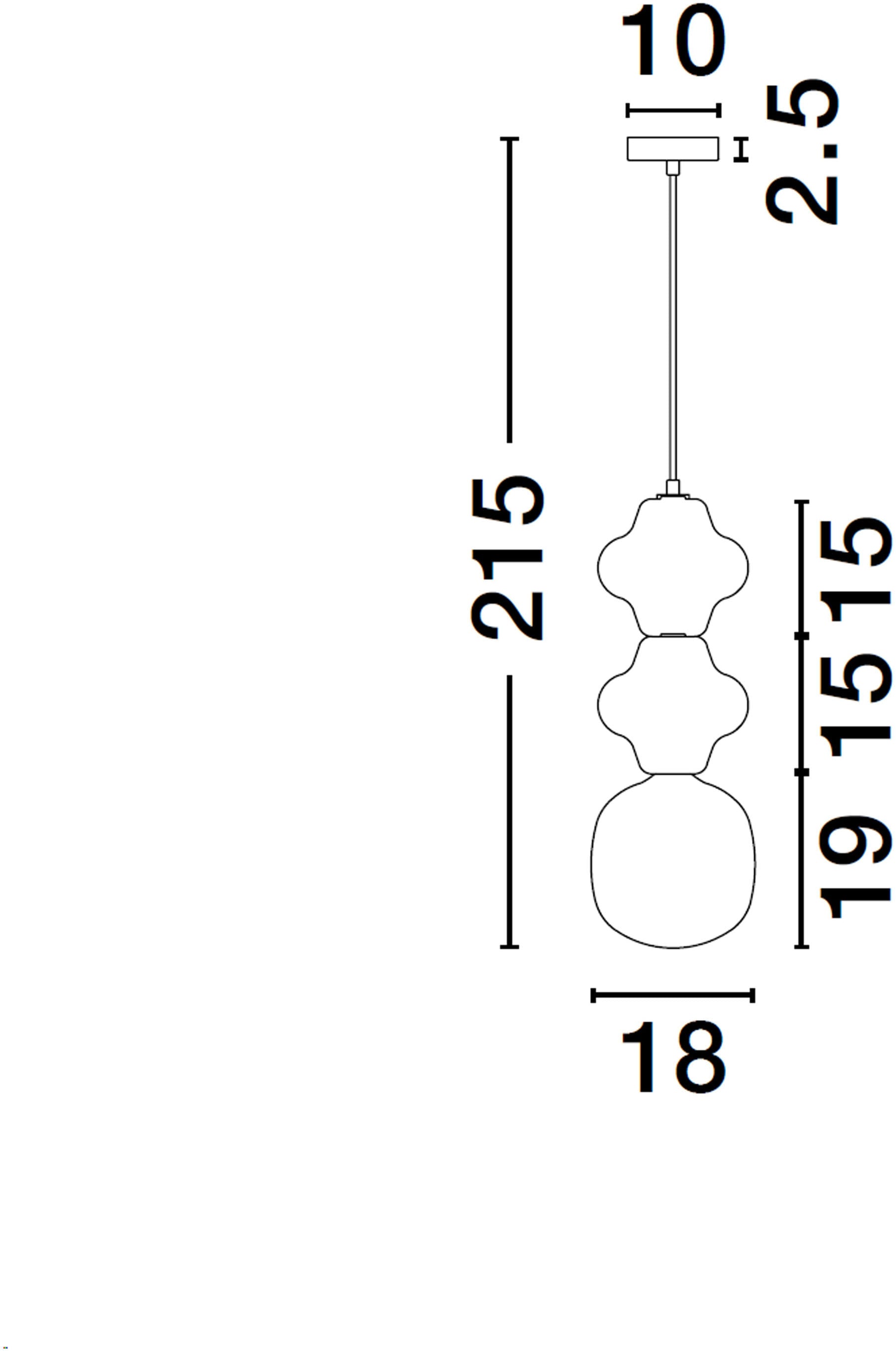 Nova Luce Pendelleuchte »CLIO«, 1 flammig