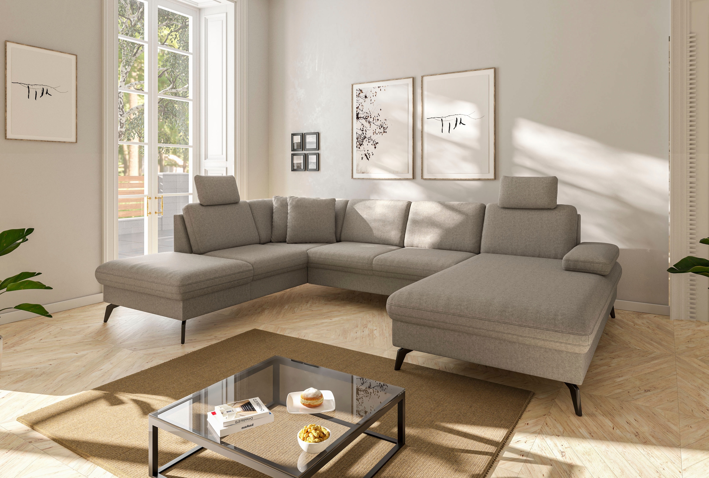 sit&more Wohnlandschaft "Morris Jubi U-Form", inkl. Armteilfunktion und 1 Z günstig online kaufen