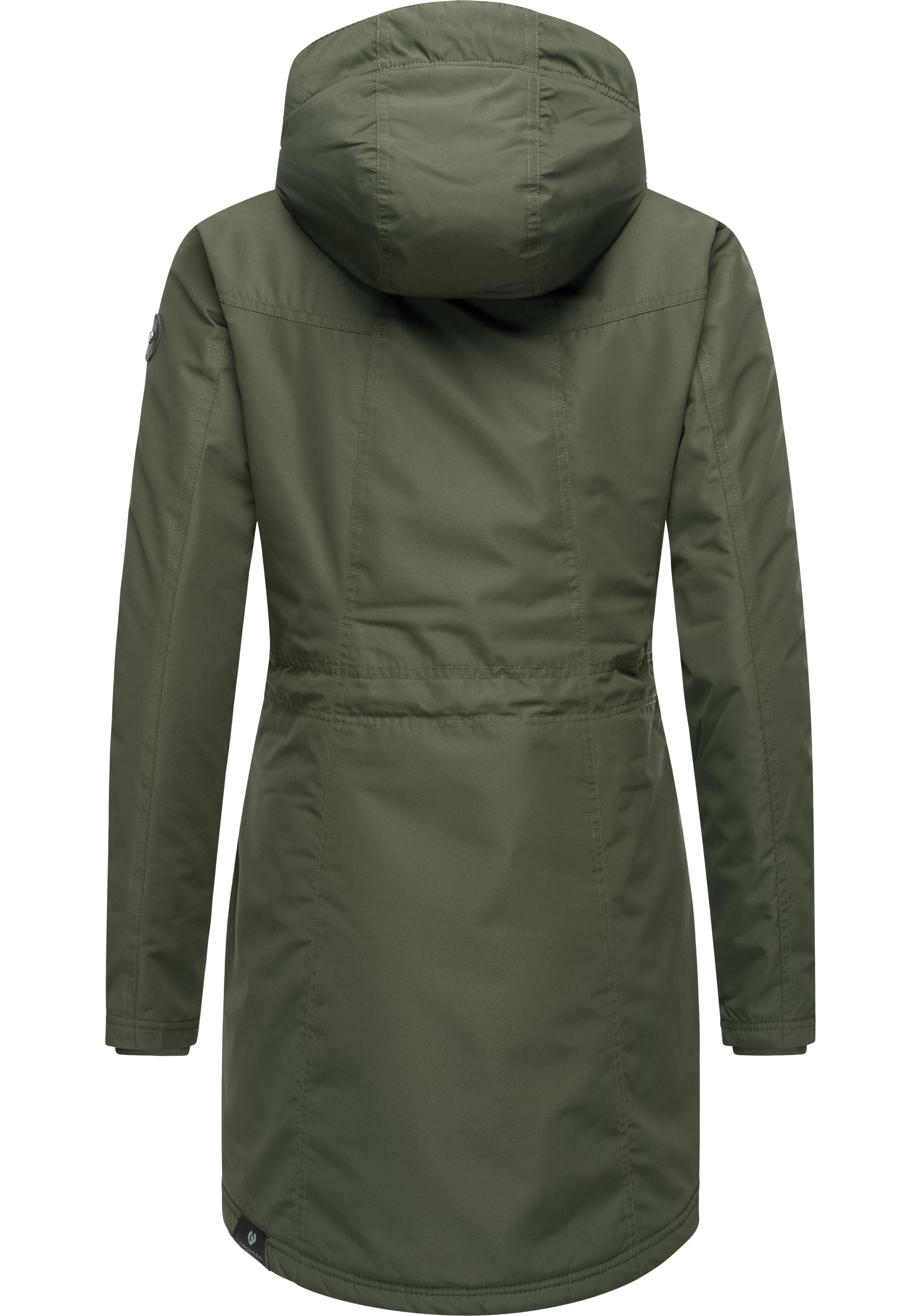 Ragwear Wintermantel »Elsien«, wasserdichter Winterparka mit Teddyfell-Futter