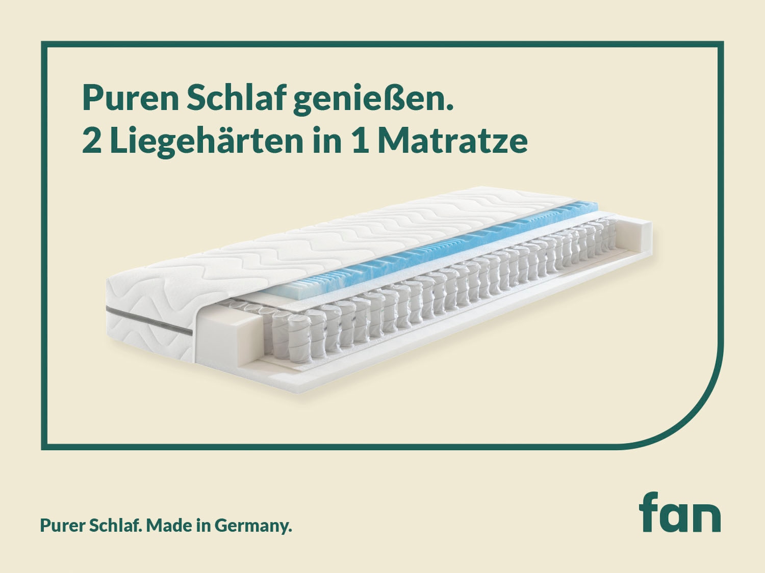 fan Taschenfederkernmatratze »Solina Top T« 22 cm hoch 1-tlg., 1 Stk. tlg.