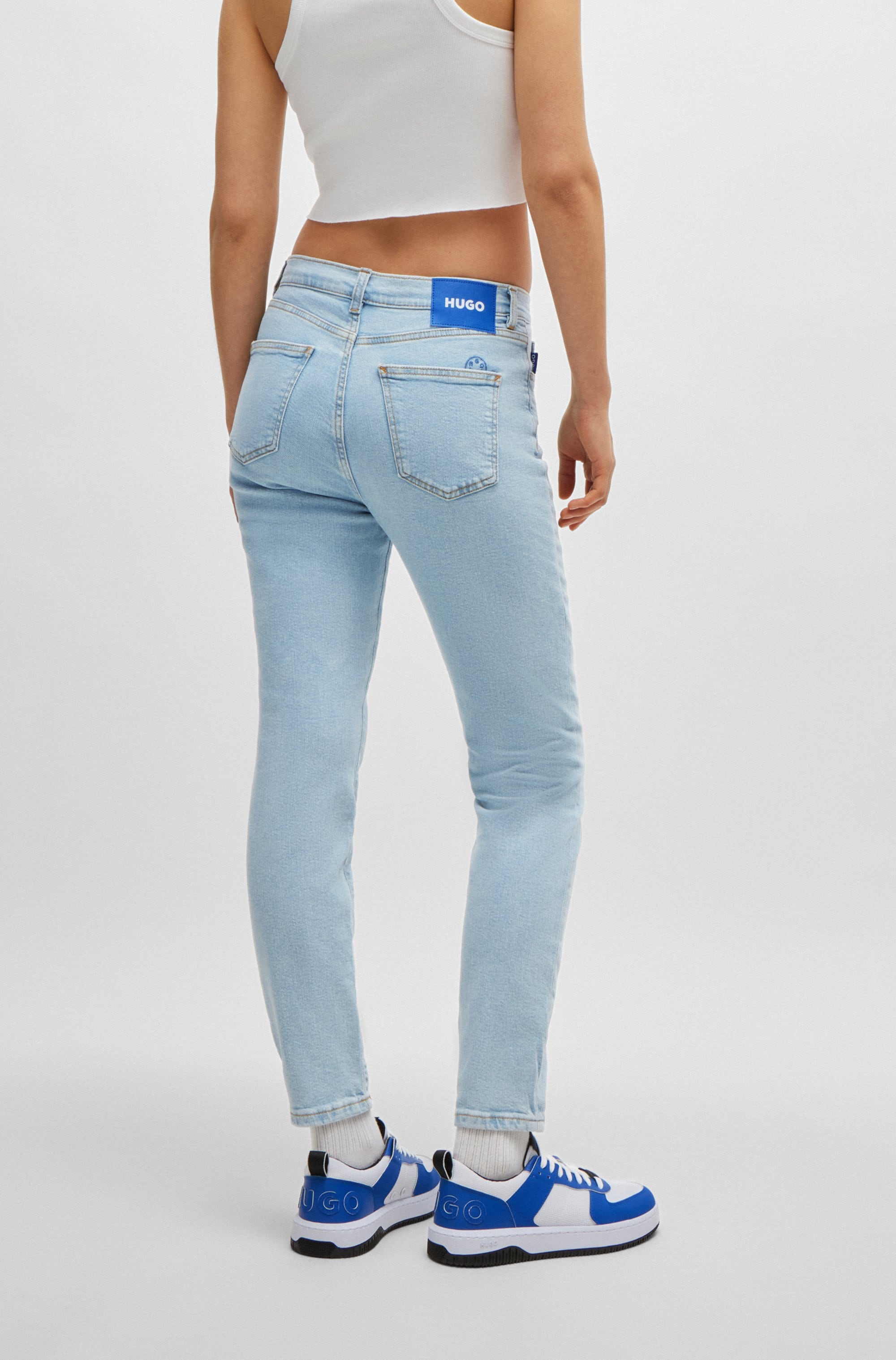 HUGO Blue Skinny-fit-Jeans »Malu« Skinny Fit mit mittlerer Leibhöhe