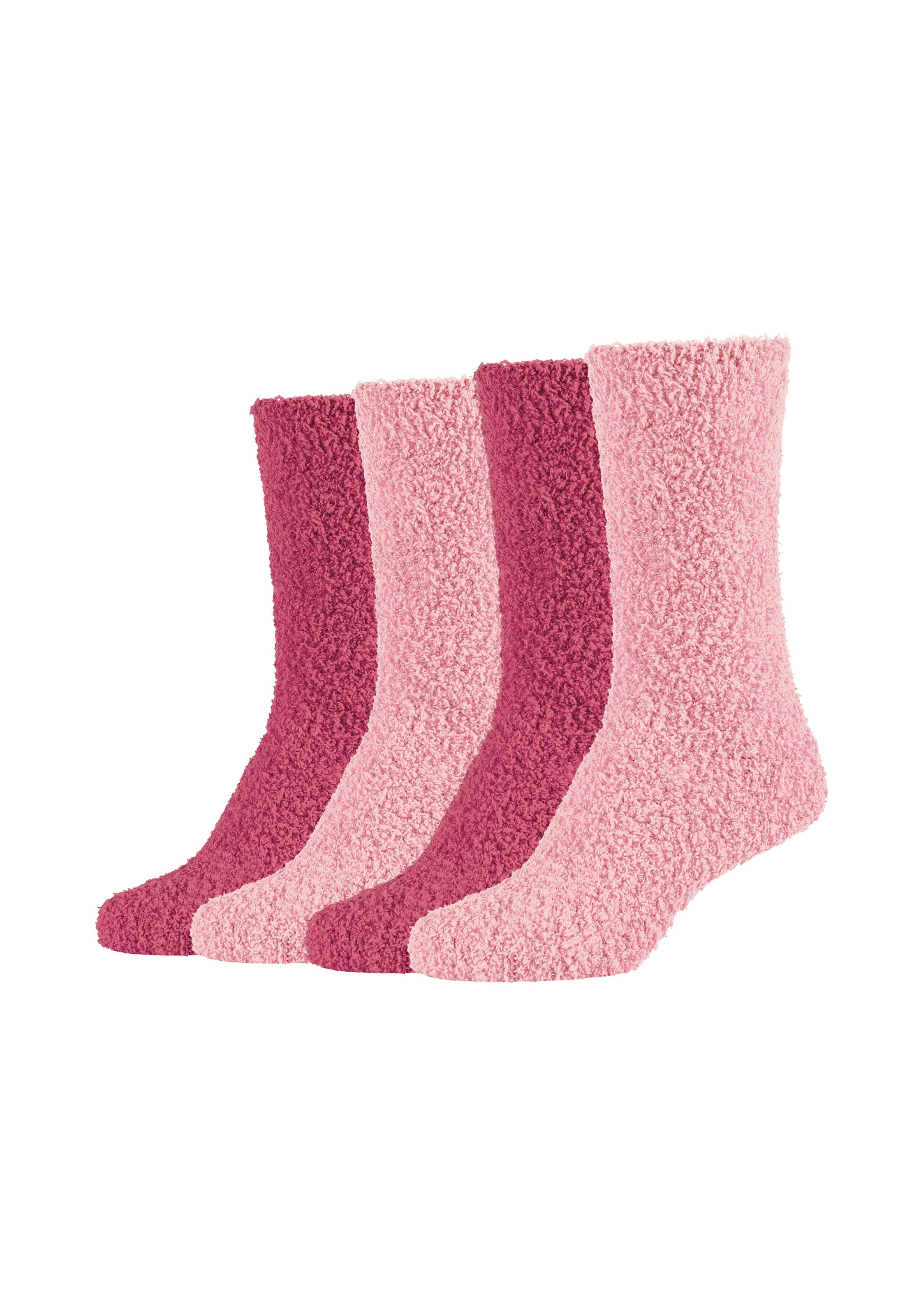 Camano Kuschelsocken, (4er Pack), bequem, weich, soft, kein Einschneiden, winter warm cozy