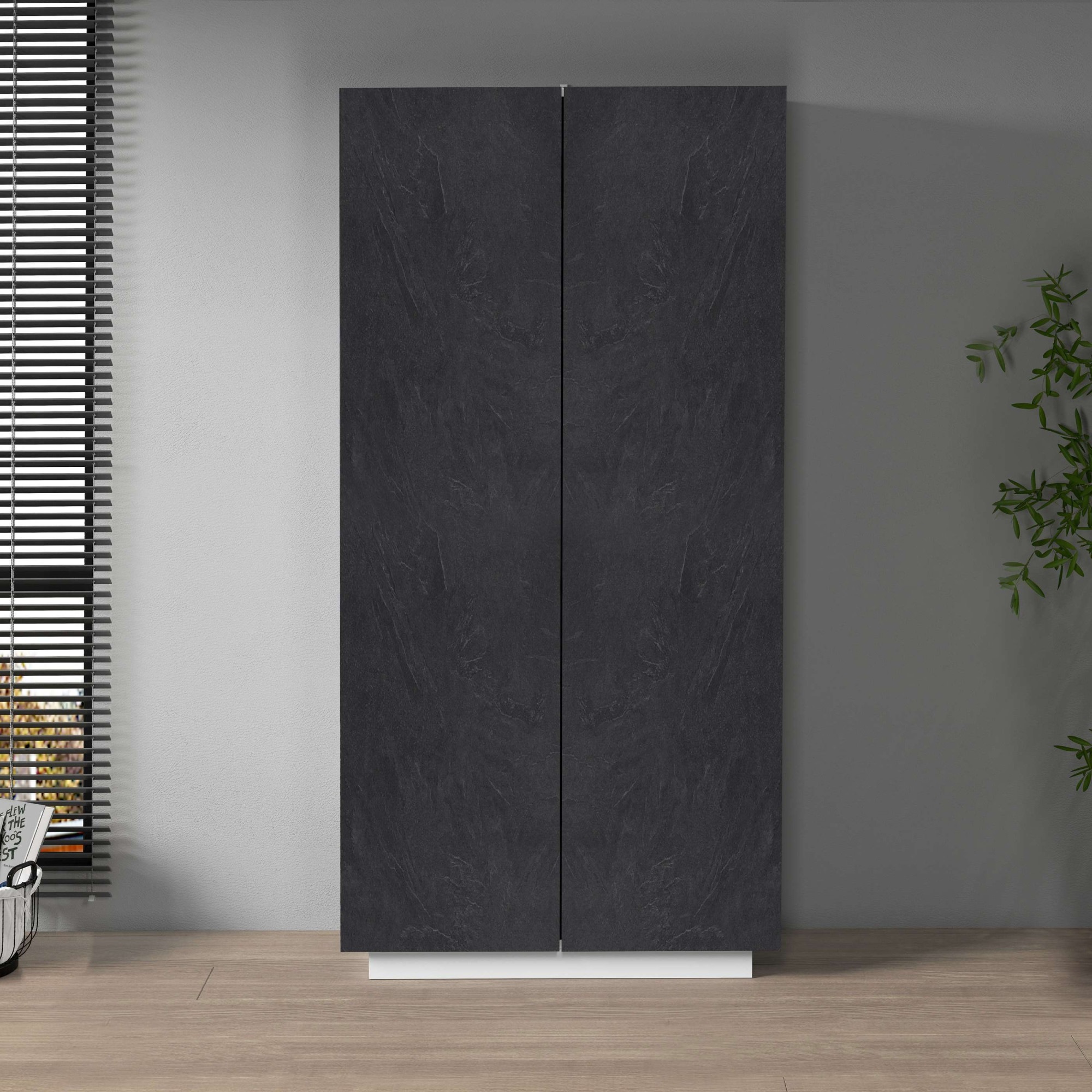 Home affaire Aktenschrank "Coro, Mehrzweckschrank, Büroschrank mit 2 Türen" & verstellbare Einlegeböden, Höhe 86 oder 166 cm, Made in Italy