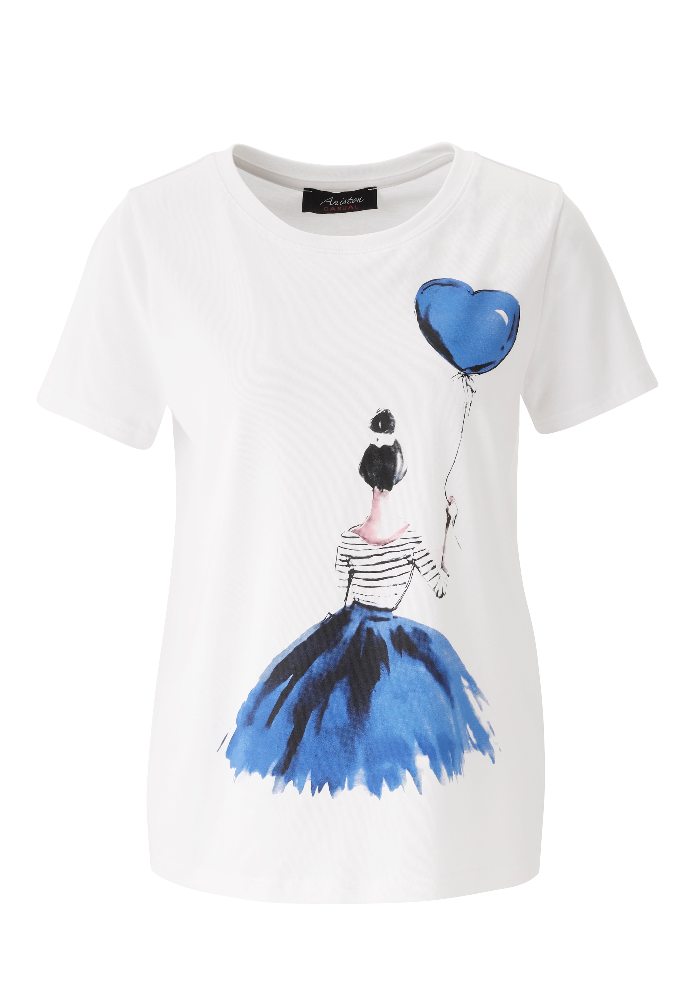 Aniston CASUAL T-Shirt mit ausdrucksvollem Frontprint - NEUE KOLLEKTION