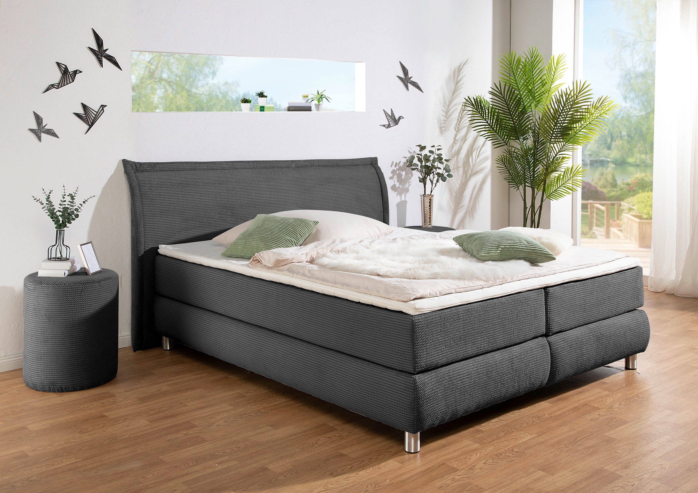 Home affaire Boxspringbett ""Coloma" erhältlich in H2, H3 oder H4 inkl. Top günstig online kaufen