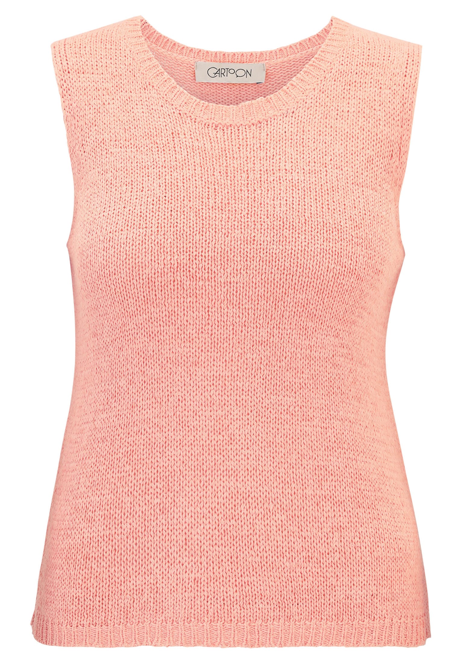 Cartoon Stricktop »Cartoon Strick-Top mit Rundhalsausschnitt«, Rippbündchen