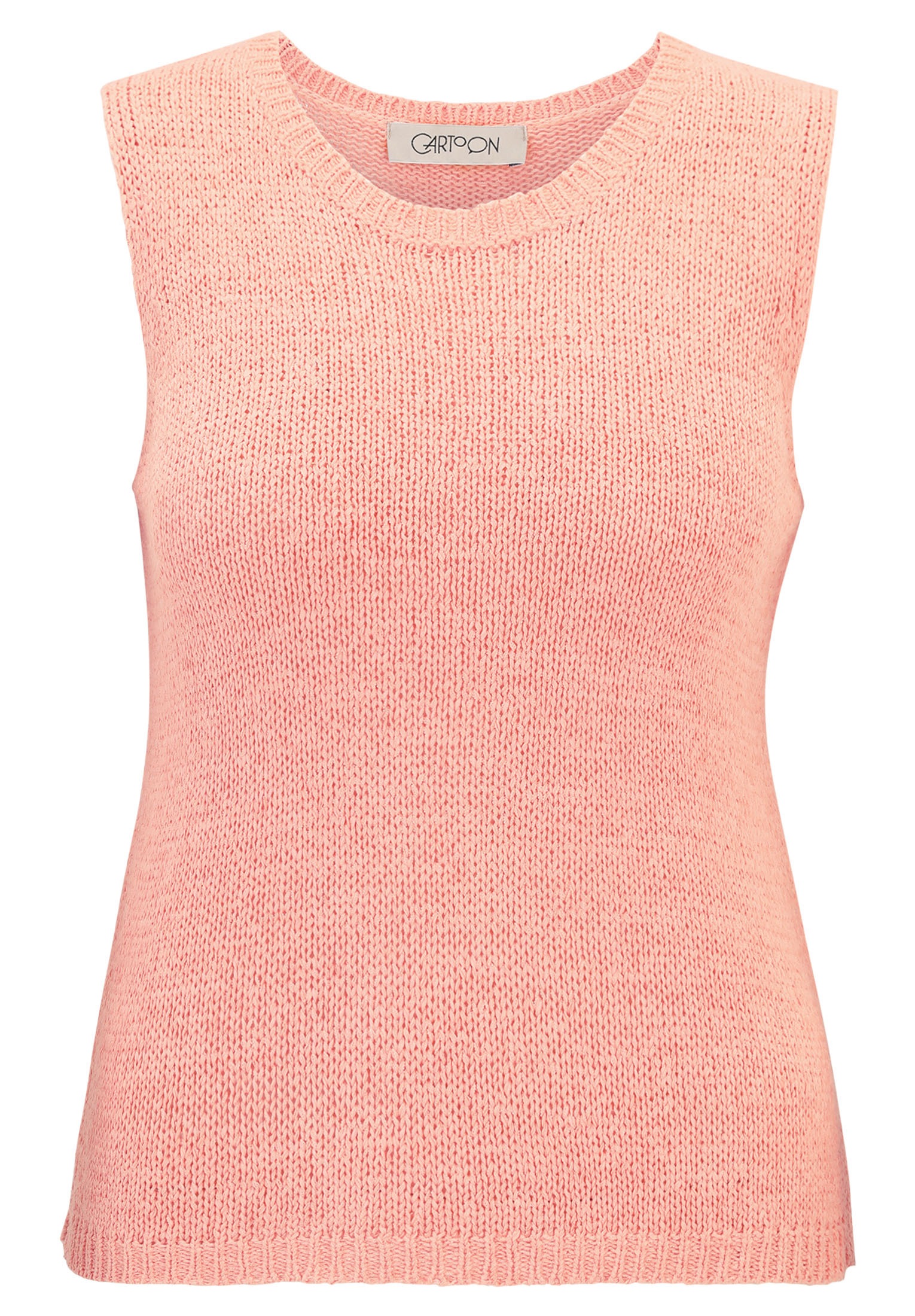 Cartoon Stricktop "Damen Strick-Top mit Rundhalsausschnitt" Rippbündchen günstig online kaufen