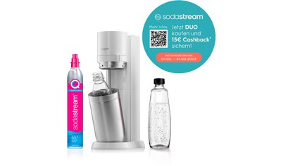 SodaStream Wassersprudler »DUO«, (Set, 4 tlg.), CO2-Zylinder, 1L Glasflasche, 1L... kaufen