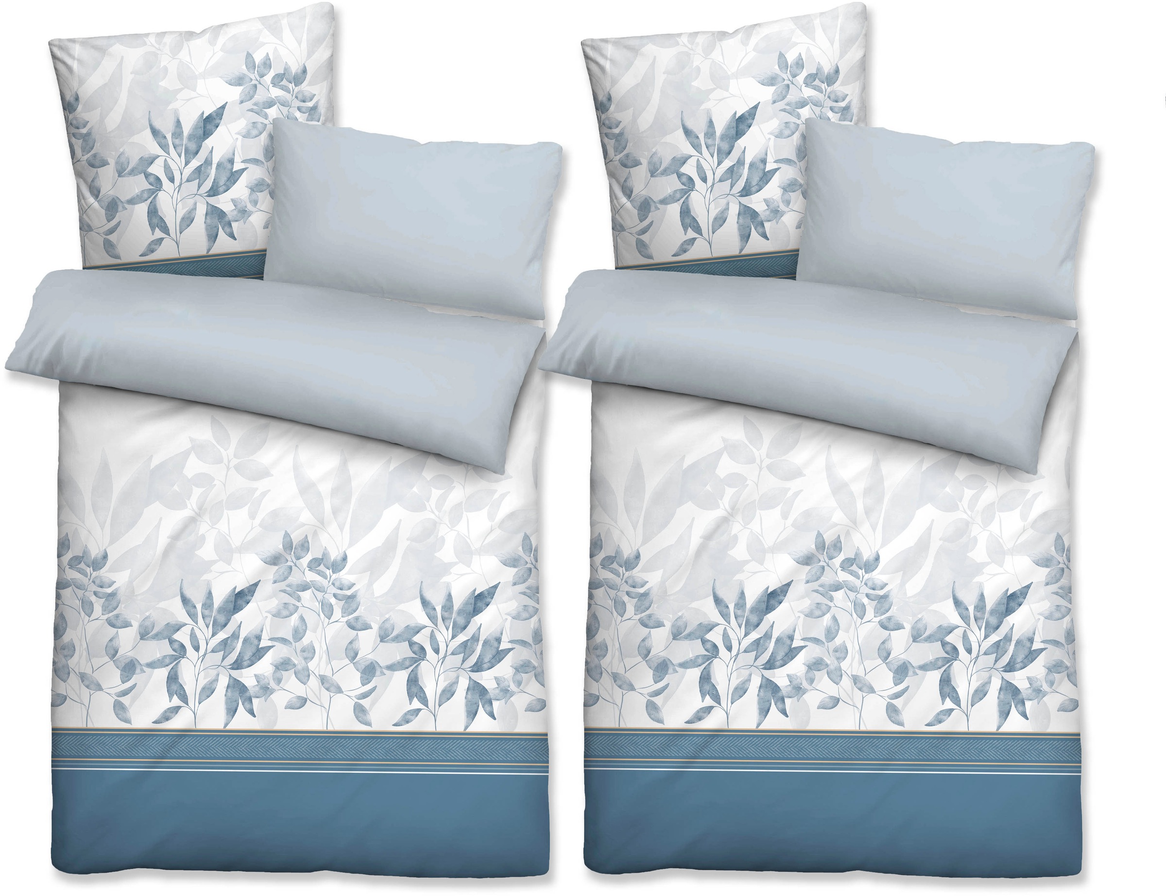 Biberna Wendebettwäsche "Azra" 6 Stk. feiner Glanz + weicher Griff, pflegel günstig online kaufen