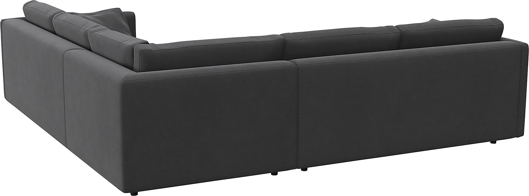 FLEXLUX Ecksofa »Lovane gleichschenklig, bequem und komfortabel«, Weich & anschmiegsam, große Sitztiefe auf Kaltschaum, Dekokissen inkl.