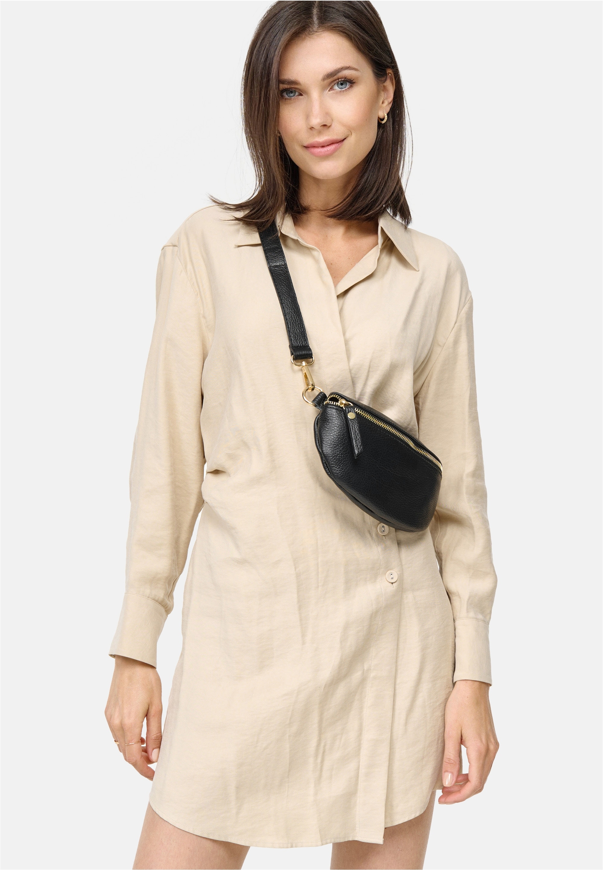 Harpa Schultertasche »Carly« aus echtem Leder