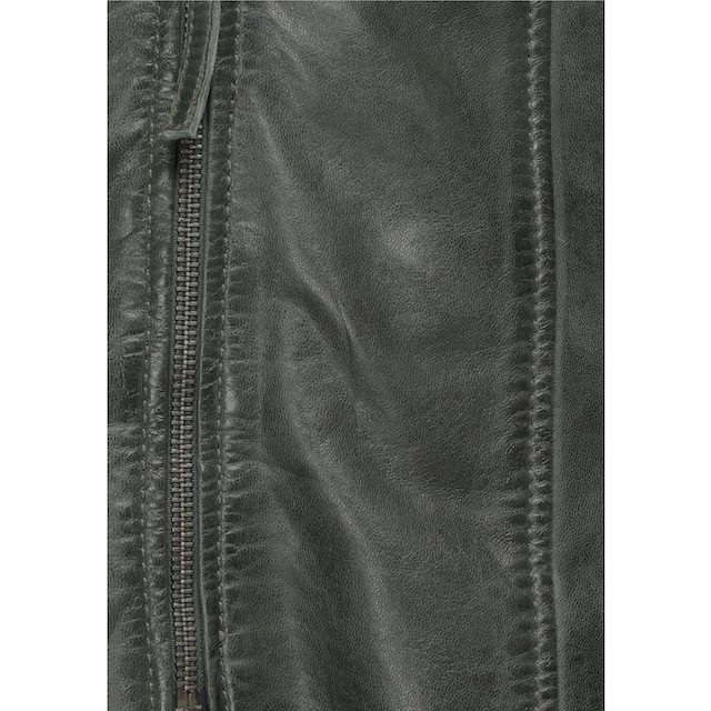 Gipsy Ledermantel »Bente«, 2-in-1-Lederjacke mit abnehmbarem Kapuzen-Inlay  aus Jerseyqualität für kaufen | BAUR