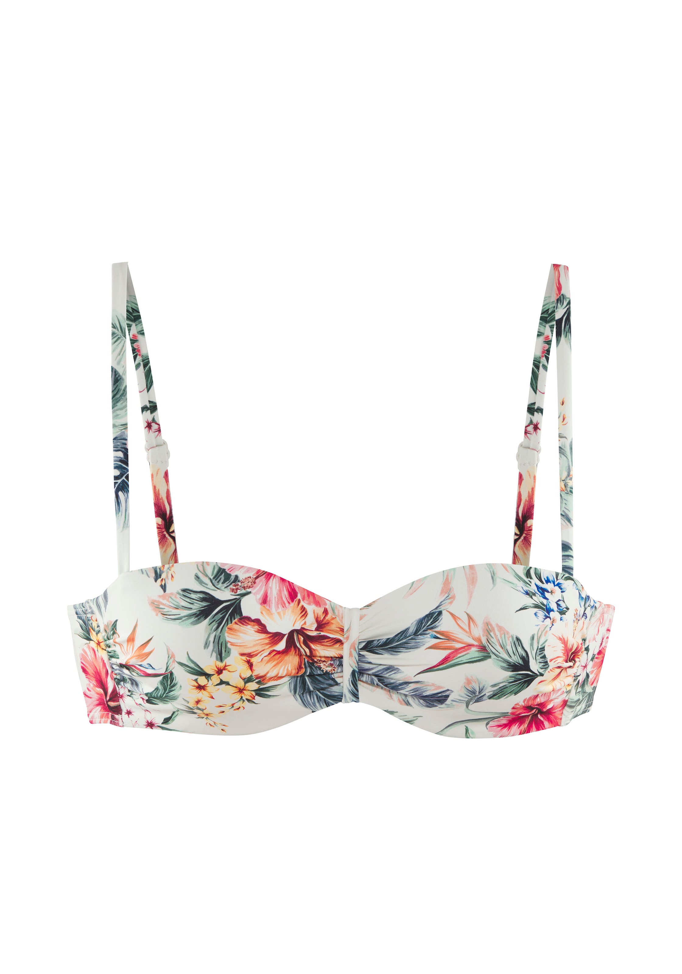 LASCANA Bügel-Bandeau-Bikini-Top »Salsa«, mit tollem Blumenprint
