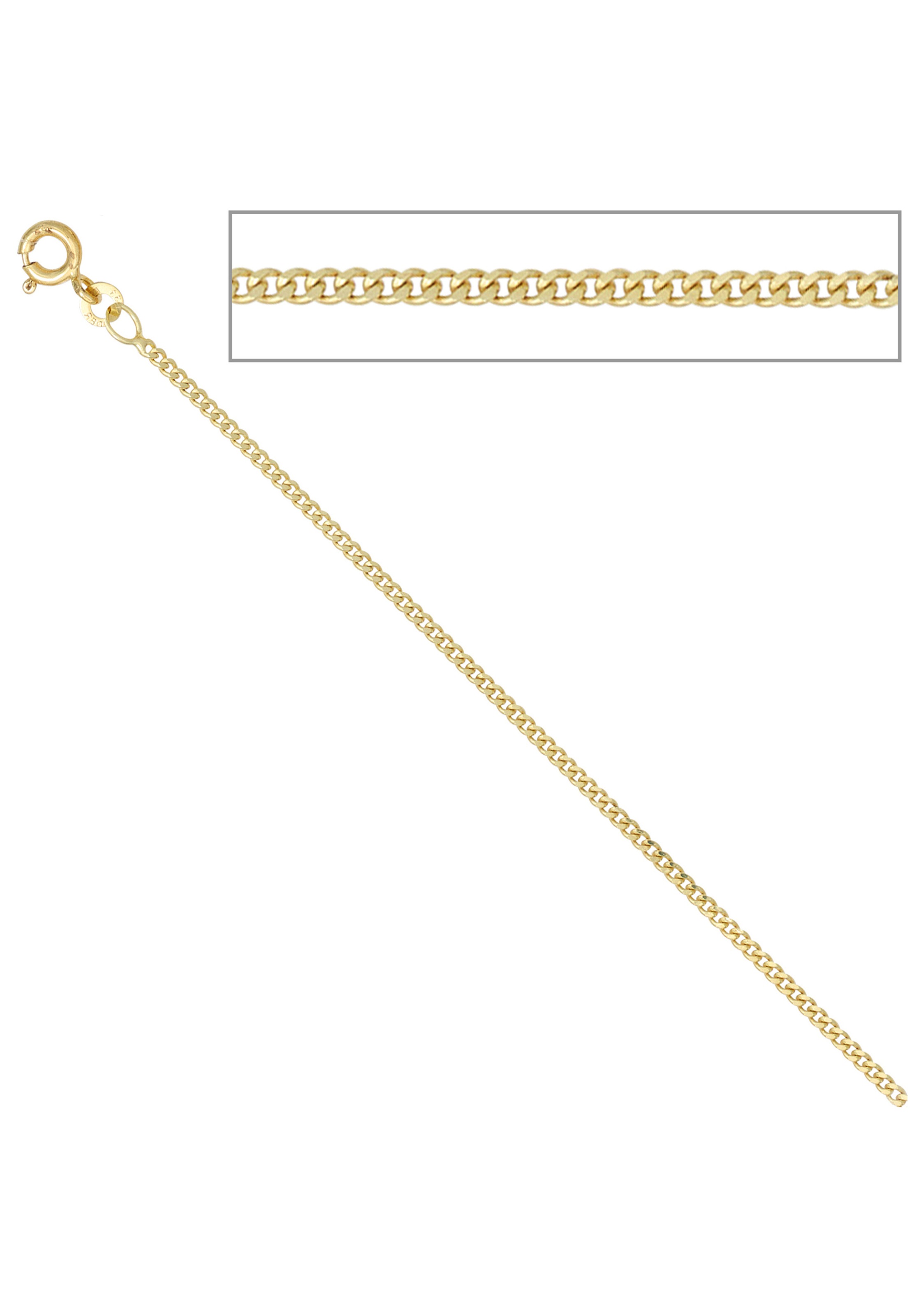 JOBO Goldkette, Panzerkette 333 Gold 50 cm 1,7 mm