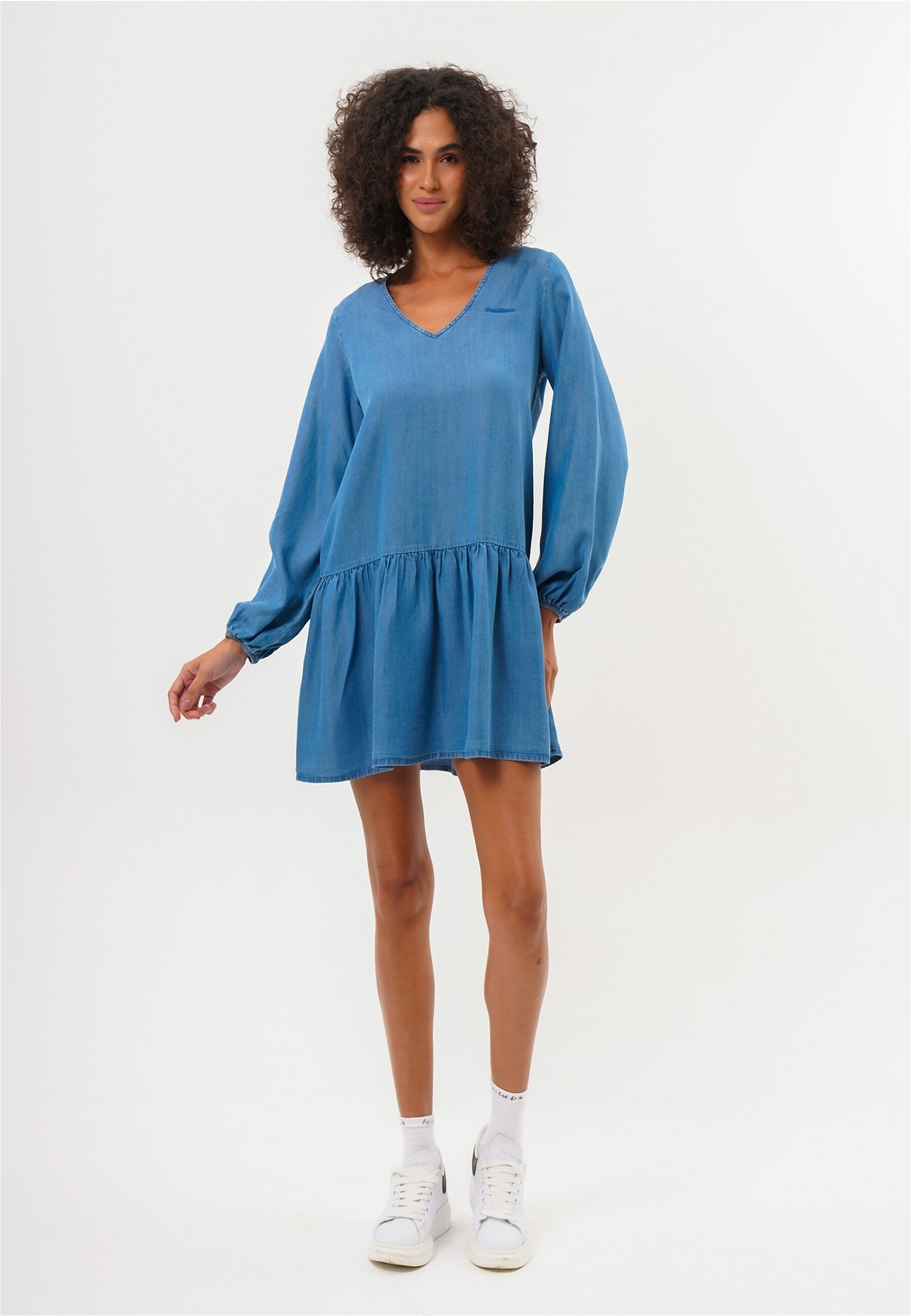 freshlions Jerseykleid "Bonnie" 1 tlg. mit verspielten Ballonbündchen günstig online kaufen