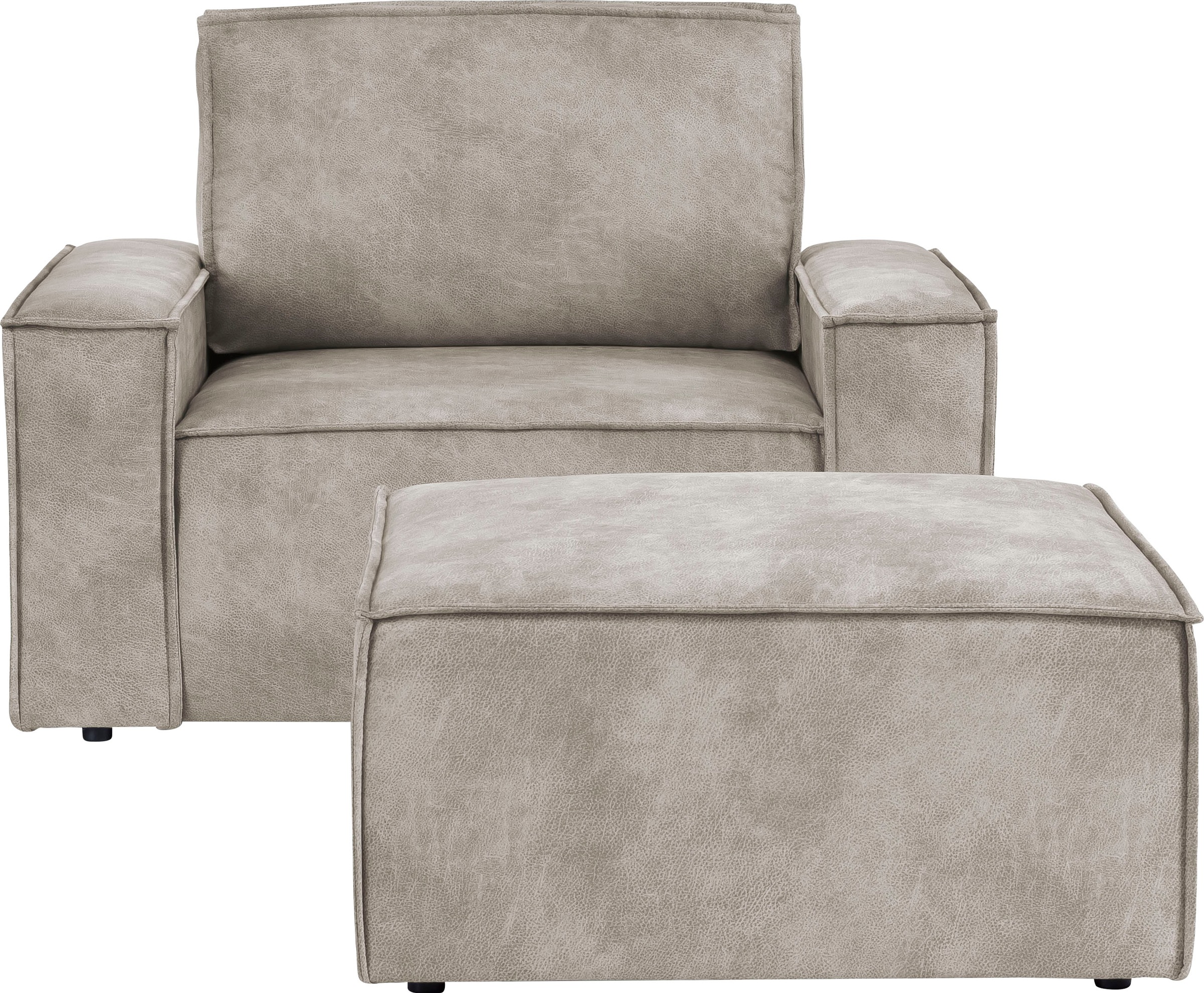 Home affaire Sessel "SHERWOOD", Loveseat und Hocker im Set, passend zur Pol günstig online kaufen