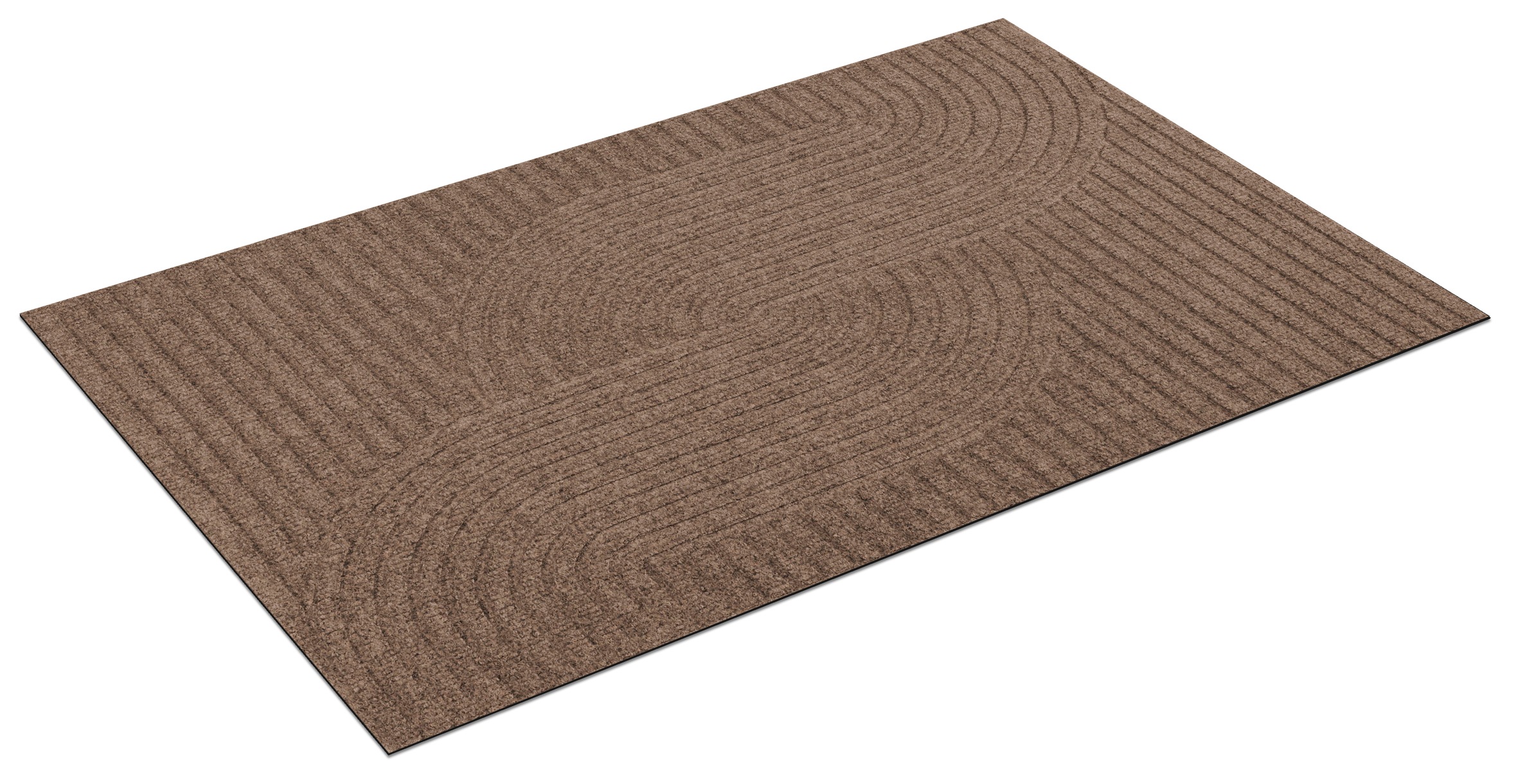 Fußmatte "Loop taupe", beige, B:60cm H:8mm L:90cm, Obermaterial: 50% Polyester, 50% Polypropylen, WASH+DRY BY KLEEN-TEX, Teppiche, Fußmatte 2