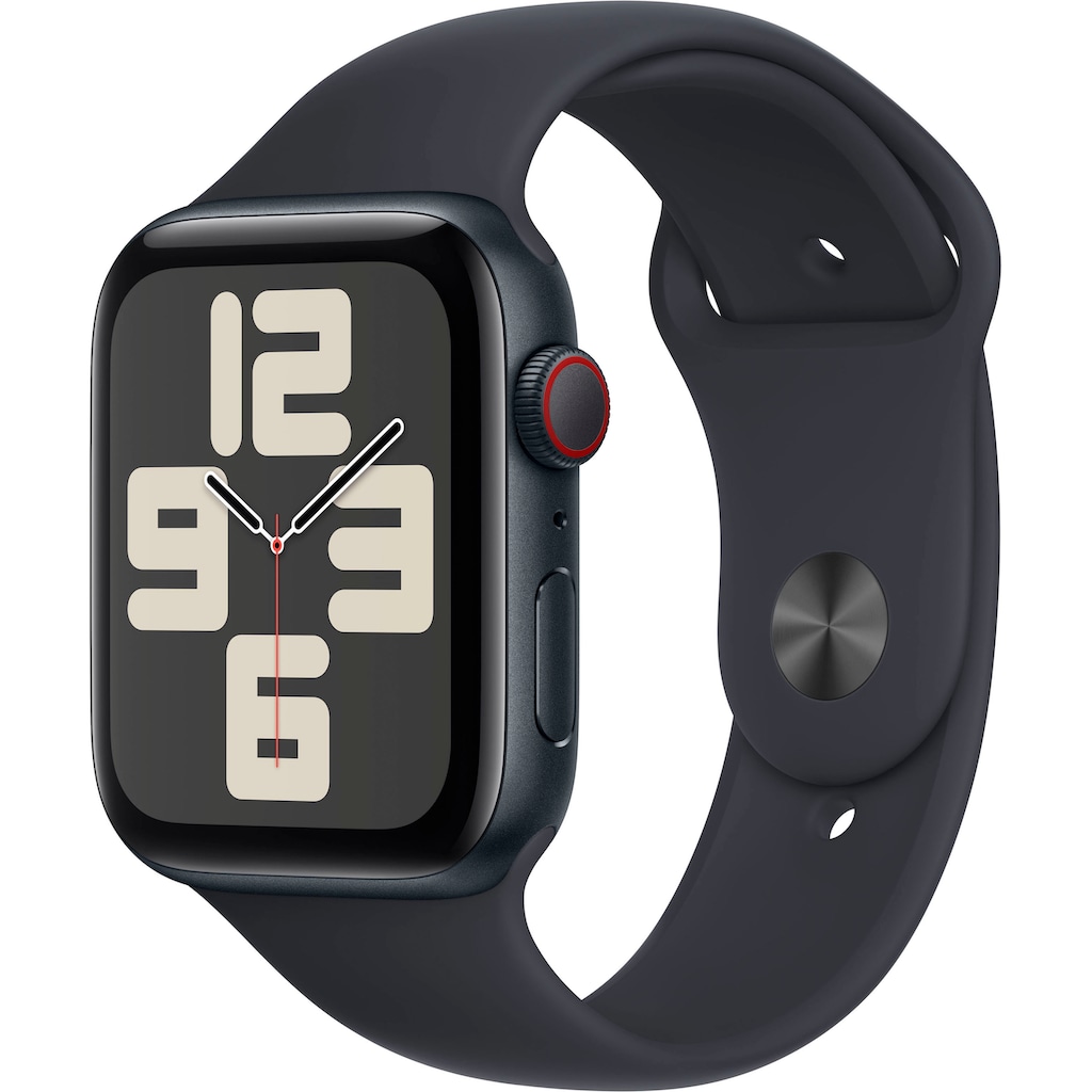 Apple Smartwatch »Watch SE GPS Aluminium 44 mm + Cellular M/L«, (Watch OS 10)