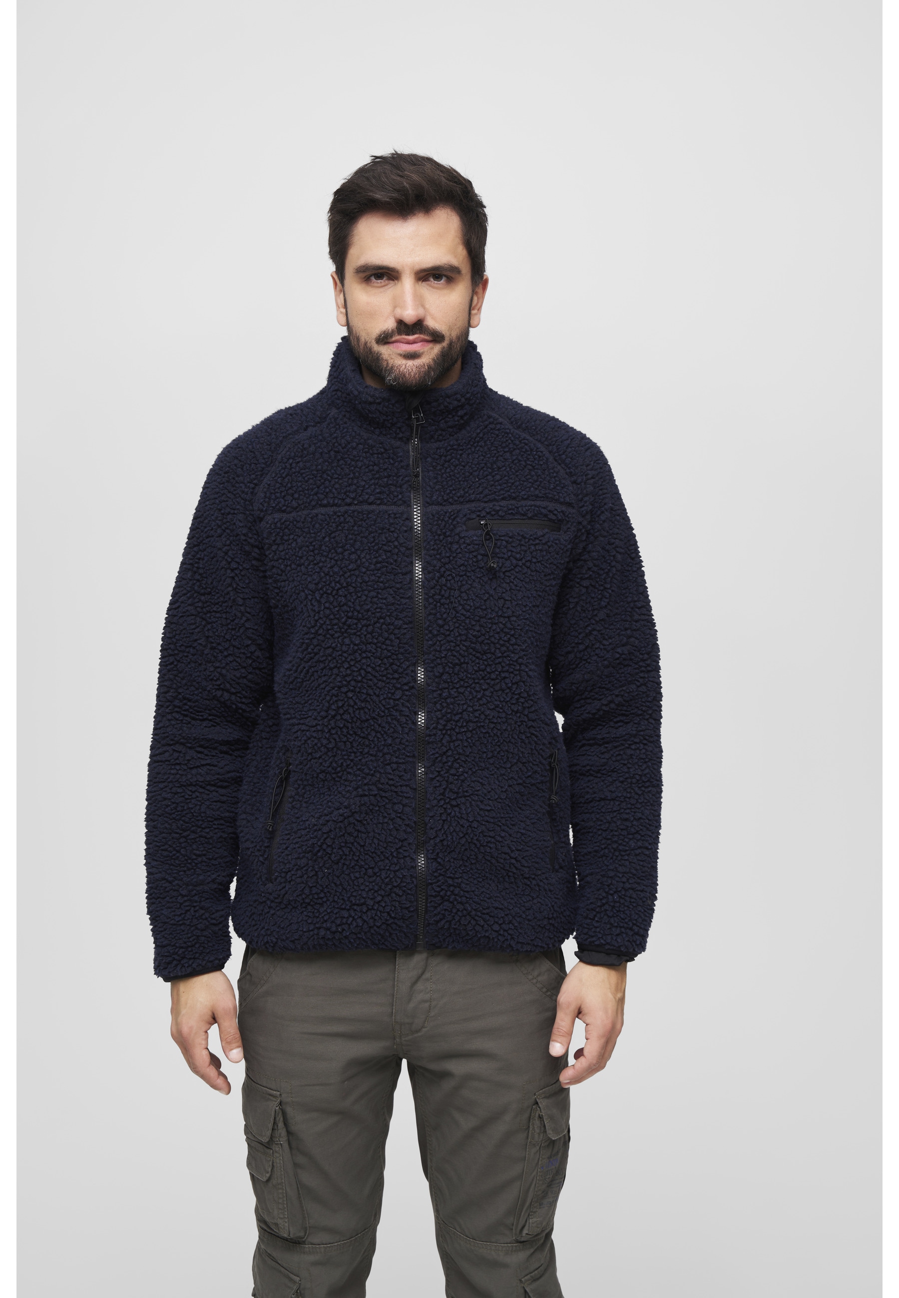 Brandit Allwetterjacke »Brandit Herren Teddyfleece Jacket« 1 Stk. tlg. ohne Kapuze