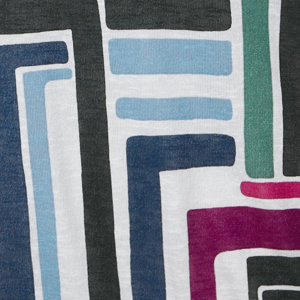 Cecil Print-Shirt, mit Elastiksaum