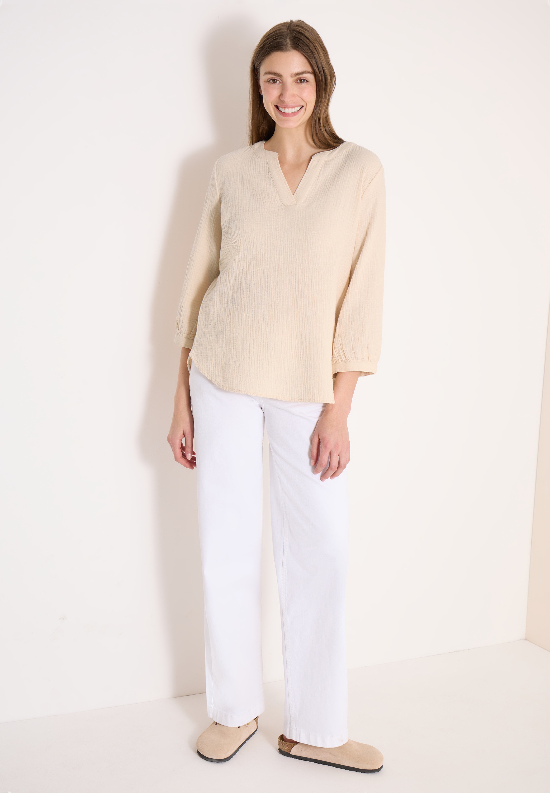 Cecil Klassische Bluse mit 3/4 Ärmeln