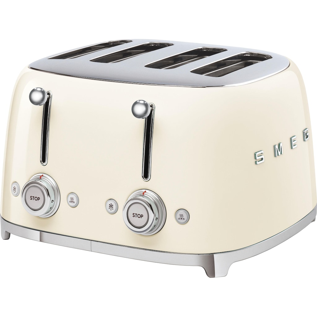 Smeg Toaster »TSF03CREU«, 4 kurze Schlitze, 3000 W