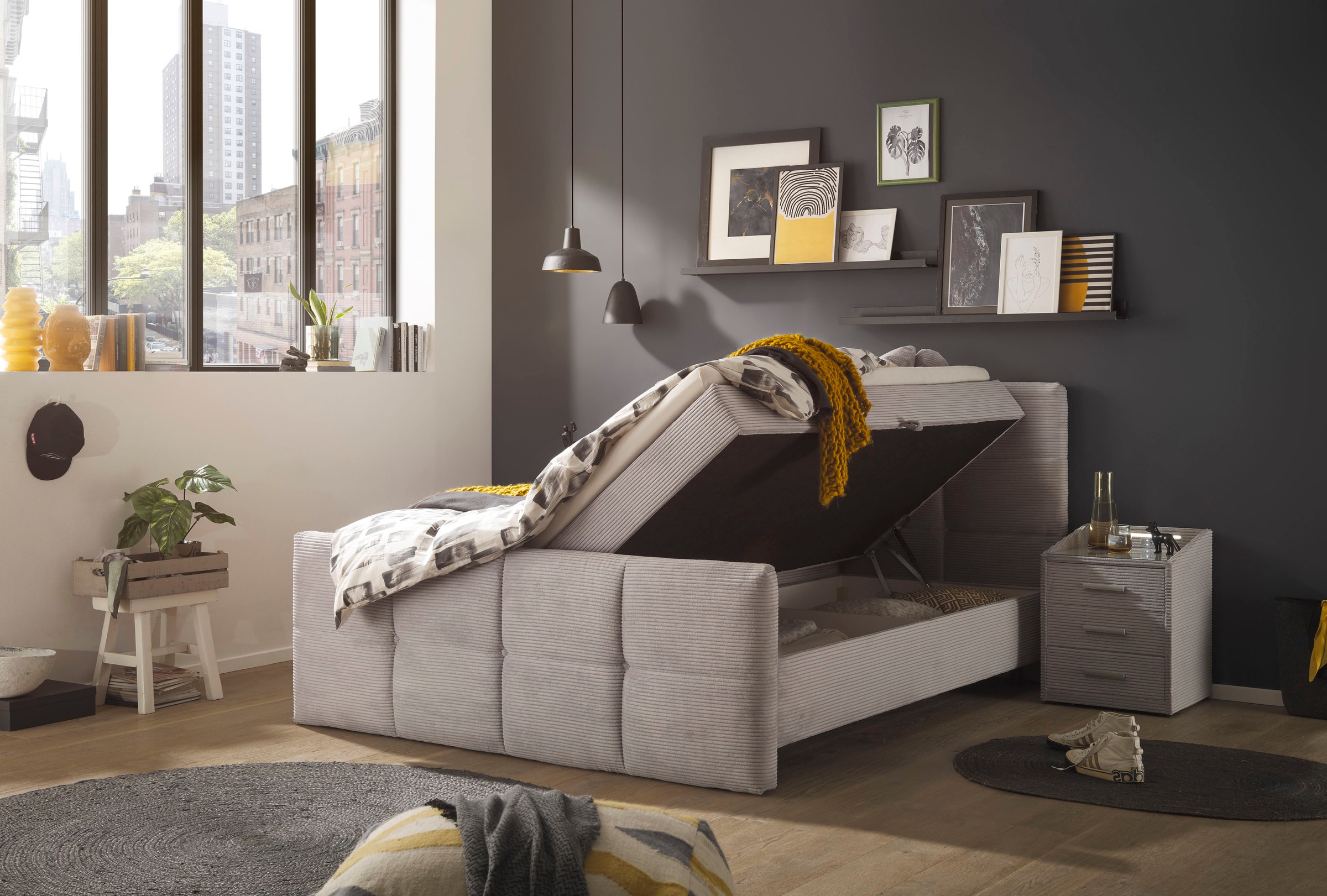 ED EXCITING DESIGN Boxbett »Tijuana«, inkl. zwei Bettkästen