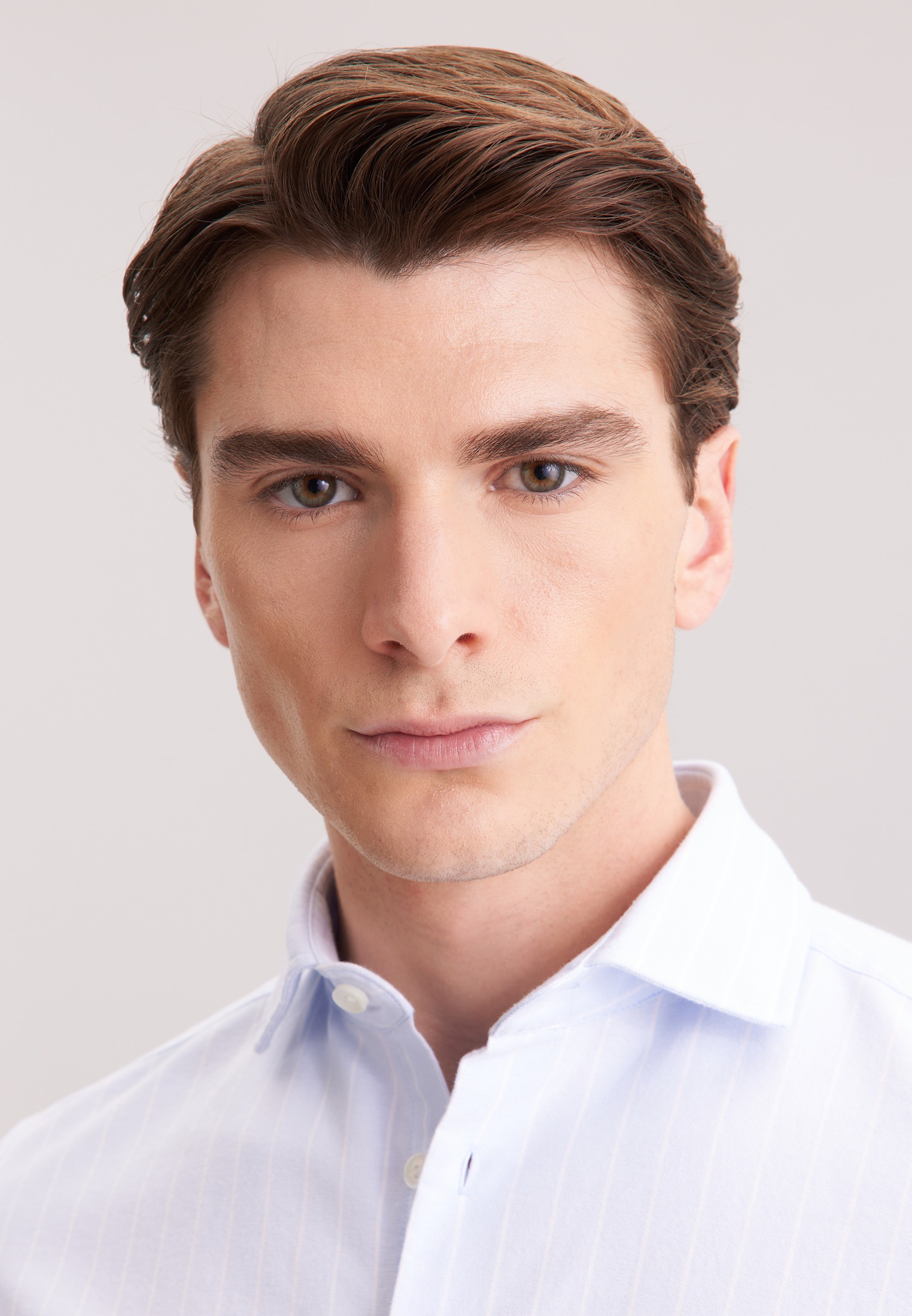 Thumbnail - seidensticker Businesshemd Slim 1/1 Kentkragen Gestreift