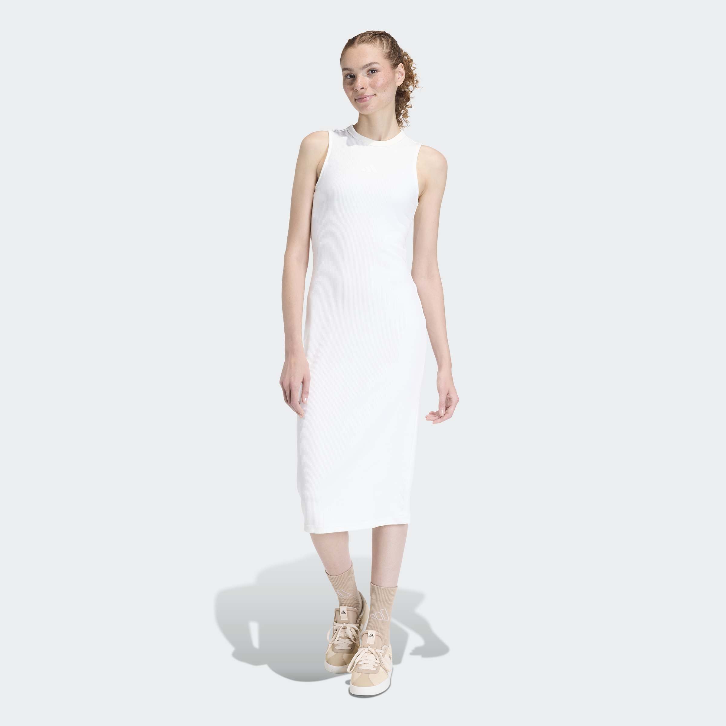 adidas Sportswear Shirtkleid "W ALL SZN RB DR" für Erwachsene geeignet, ohne Verschluss, aus Baumwolle