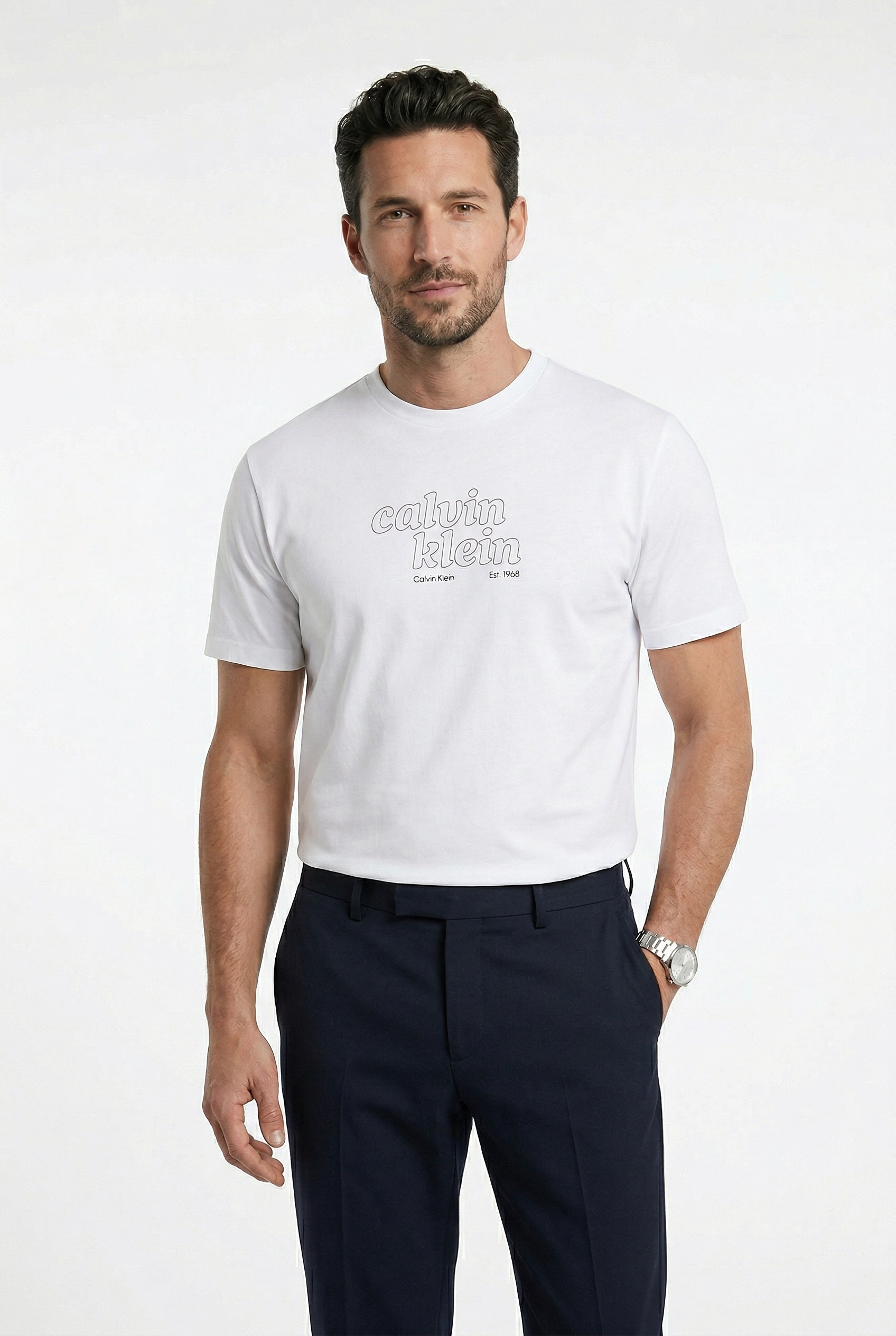 Calvin Klein Jeans T-Shirt "CALVIN KLEIN GRAP" Regular fit mit Markenprint