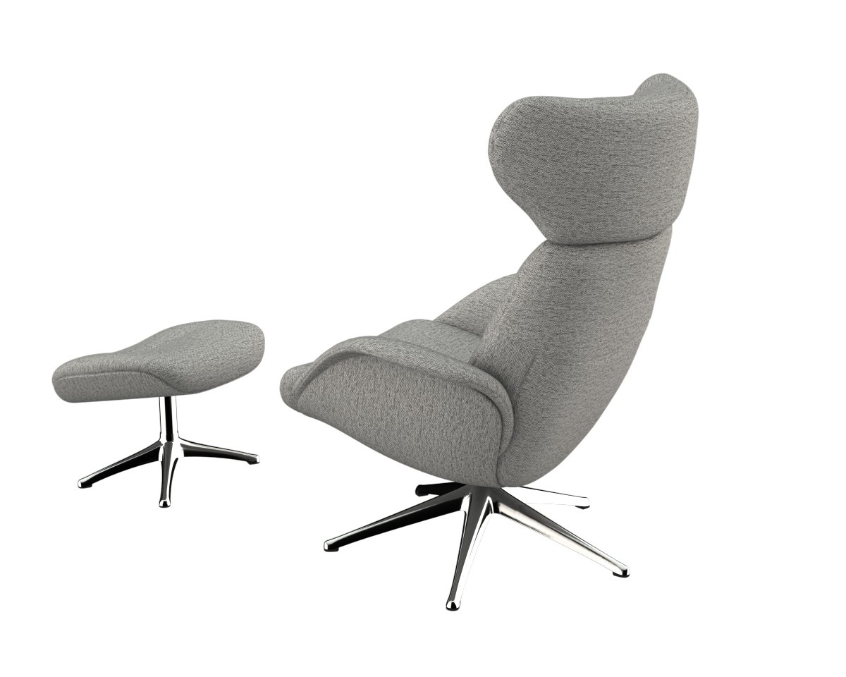 FLEXLUX Relaxsessel »More, Funktionsessel, Polstersessel, Armlehnensessel, TV-Fernsehsessel«, Premium Komfort, Rücken- und Kopfteilverstellung, Drehbar, Fuß Alu
