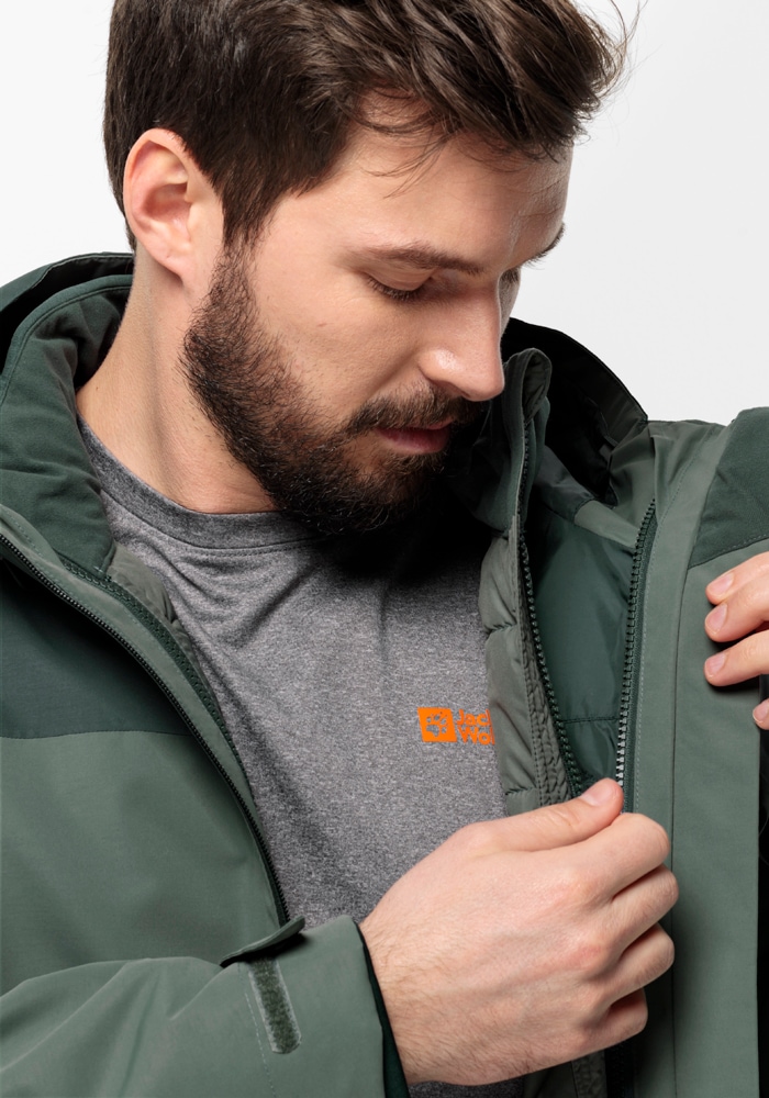 Jack Wolfskin 3-in-1-Funktionsjacke »GLAABACH 3IN1 JKT M«, (2 teilig), mit  Kapuze | BAUR