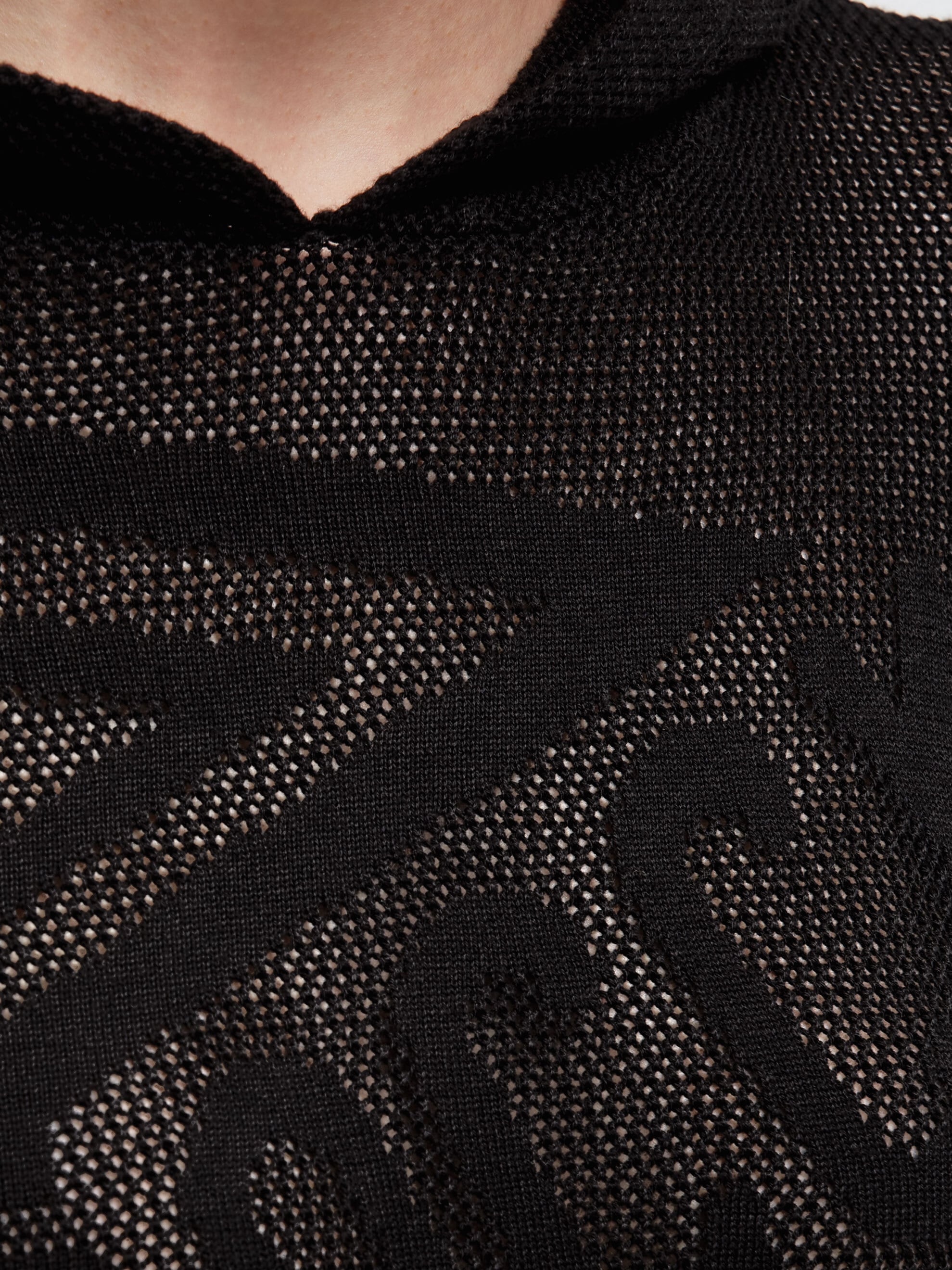 SOCCX Kapuzenpullover mit Intarsien-Strick
